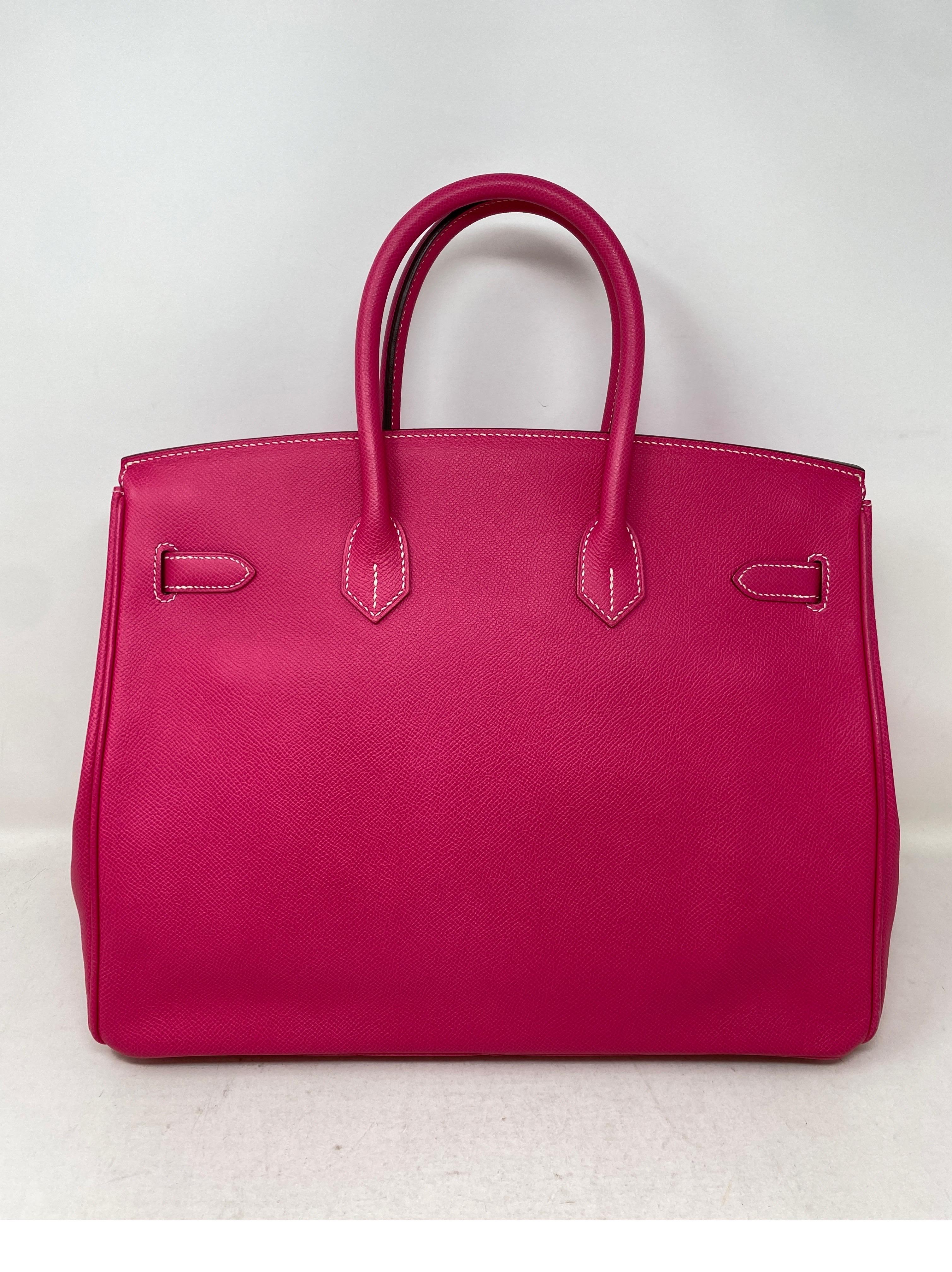 Women's or Men's Hermes Rose Tyrien Birkin Candy 35 Bag