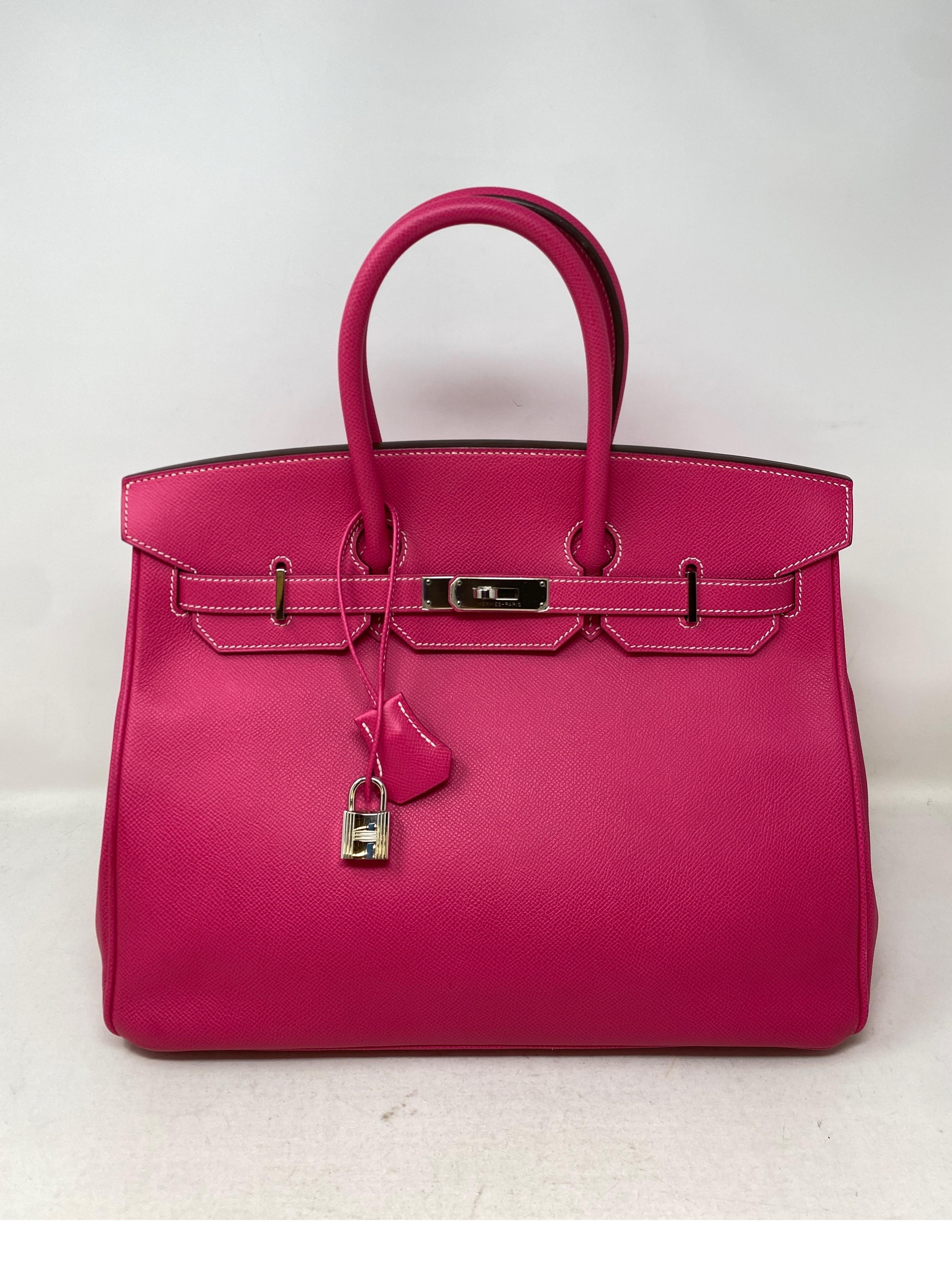 Hermes Rose Tyrien Birkin Candy 35 Bag 2