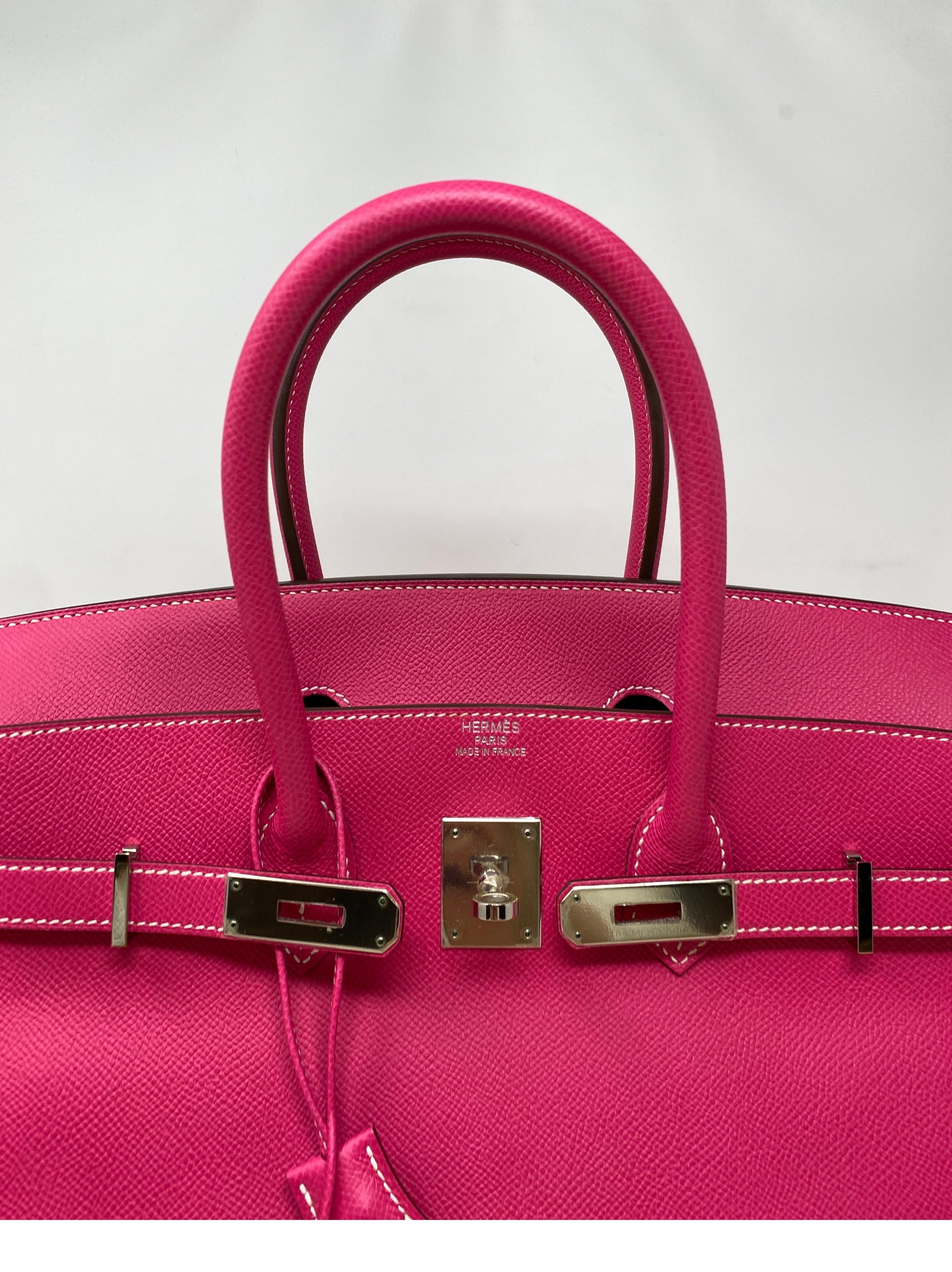 Hermes Rose Tyrien Birkin Candy 35 Bag 4