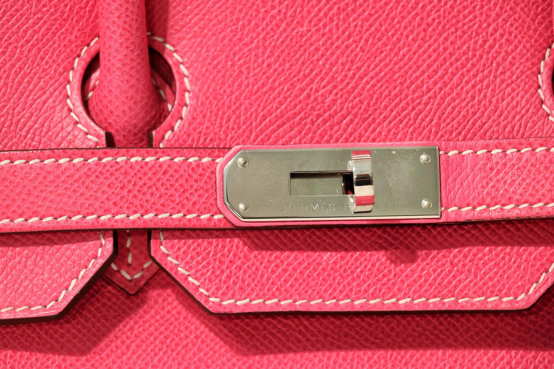 Women's Hermès Rose Tyrien Epsom 35 cm Birkin Bag