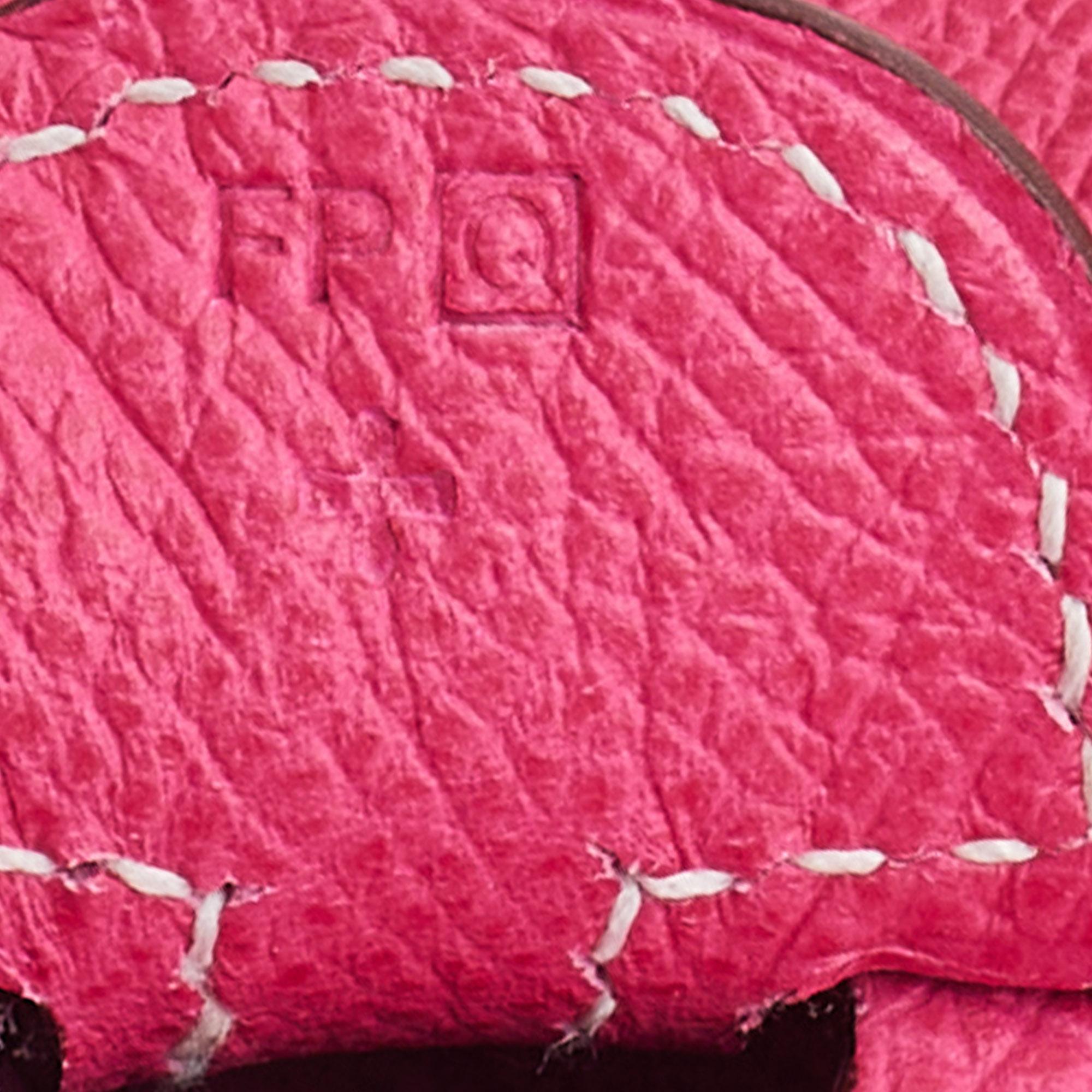 Hermes Rose Tyrien Epsom Leather Evelyne III 29 Bag In Good Condition In Dubai, Al Qouz 2