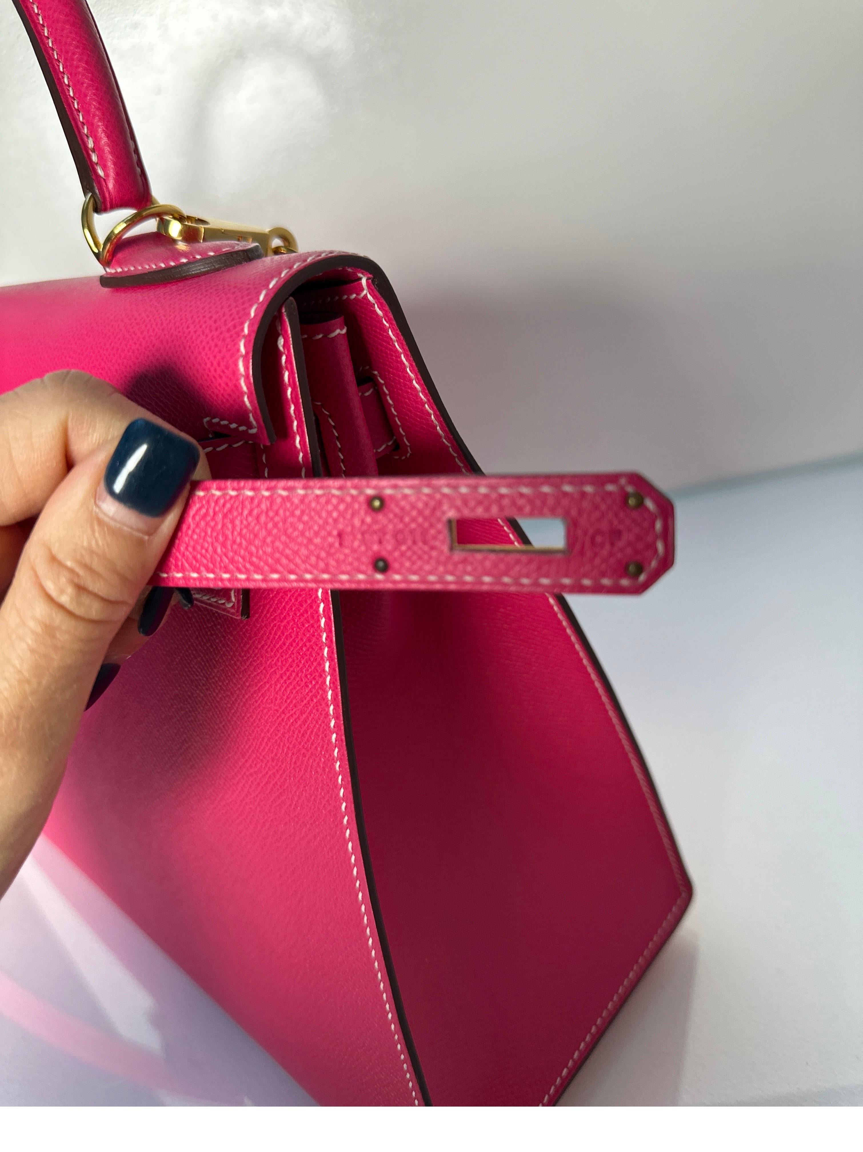 Hermes Rose Tyrien Kelly 32 Bag 5