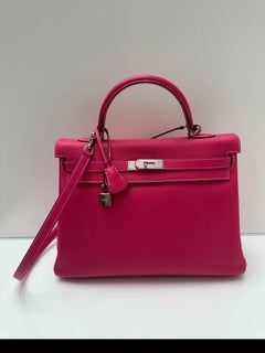 Hermes Rose Tyrien Kelly 35 Bag