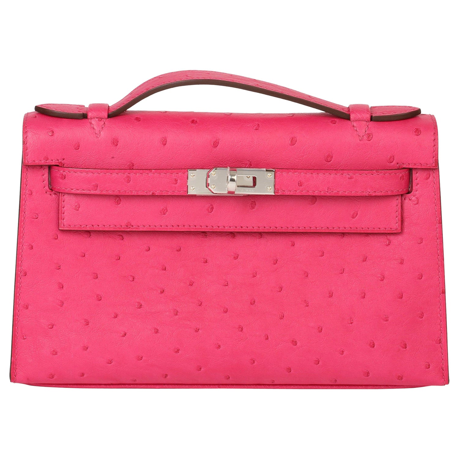 Hermès Kelly Pochette Mini Ostrich Blue Bag – ZAK BAGS ©️