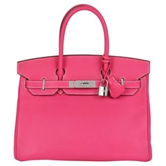 HERMÈS Rose Tyrien & Rubis Epsom Leather Candy Collection Birkin 30cm