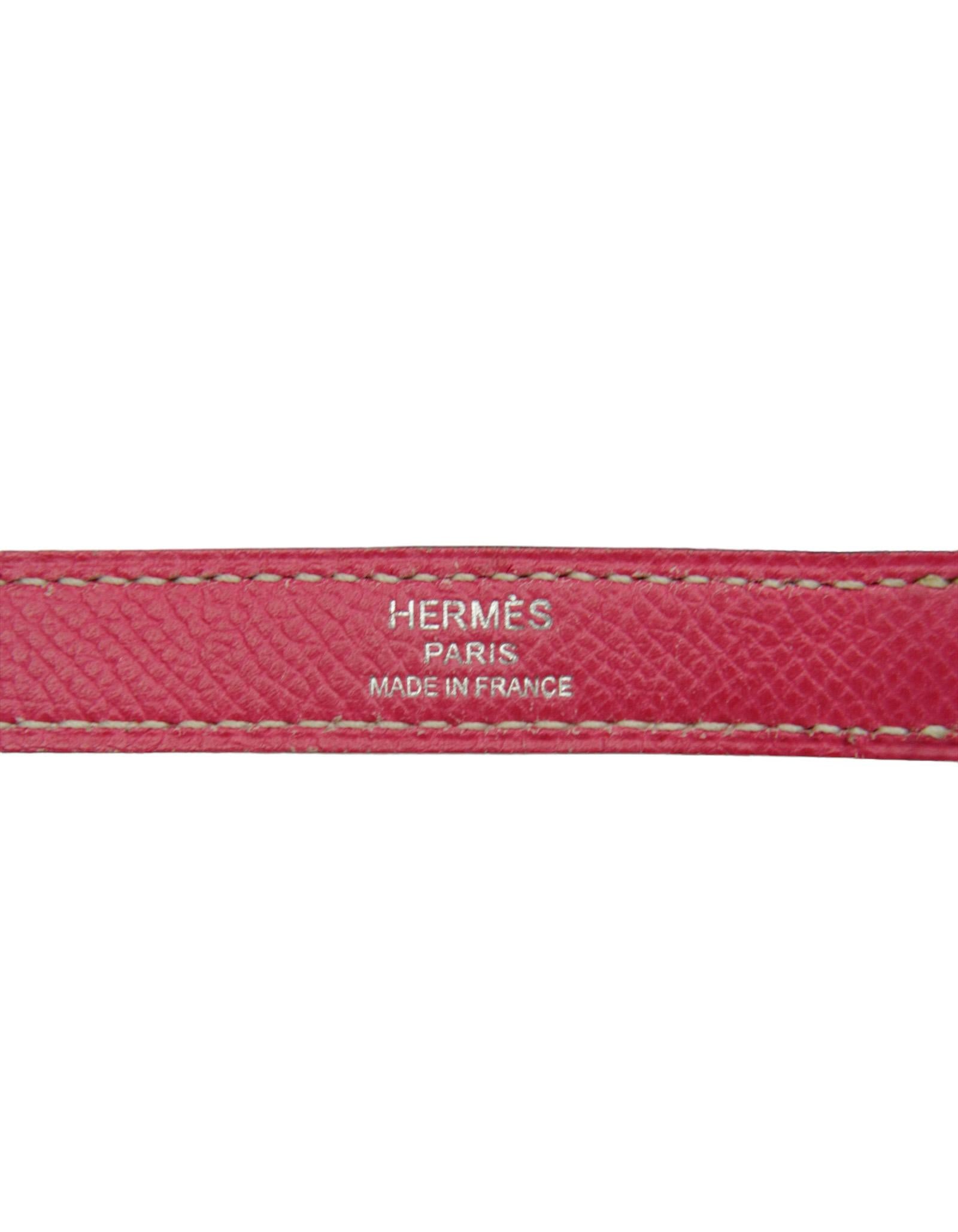 Hermes Rose Tyrien/ Tosca Epsom Leather 32cm Candy Kelly Bag PHW For Sale 11