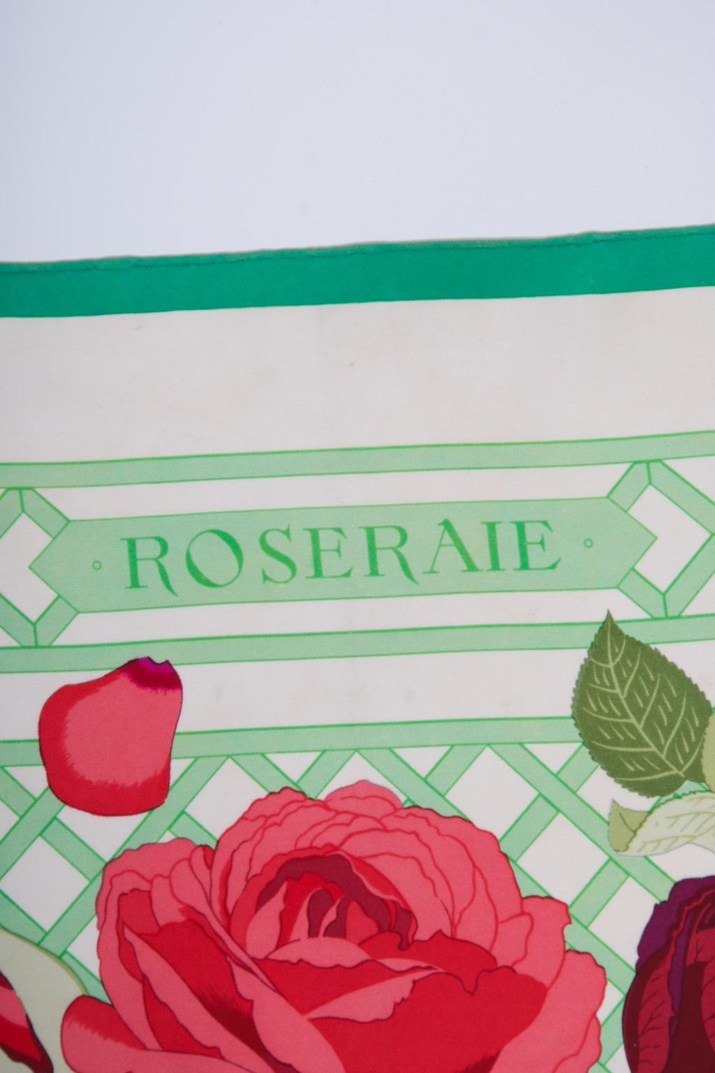 Hermes Roseraie Scarf For Sale 4