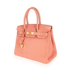 Hermès Rosy Clémence Birkin 30 GHW