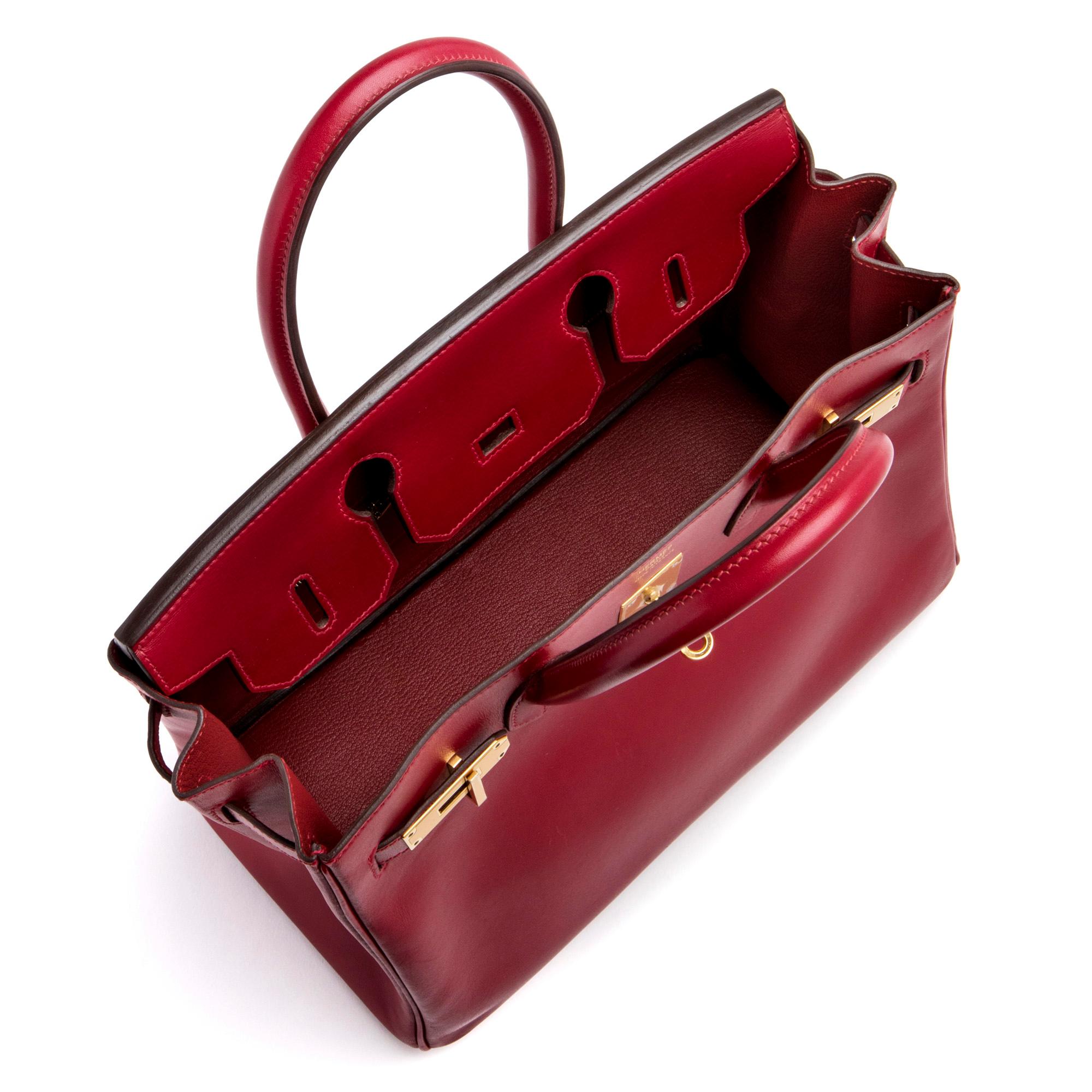 Hermés Rouge Birkin 30cm In Excellent Condition For Sale In New York, NY
