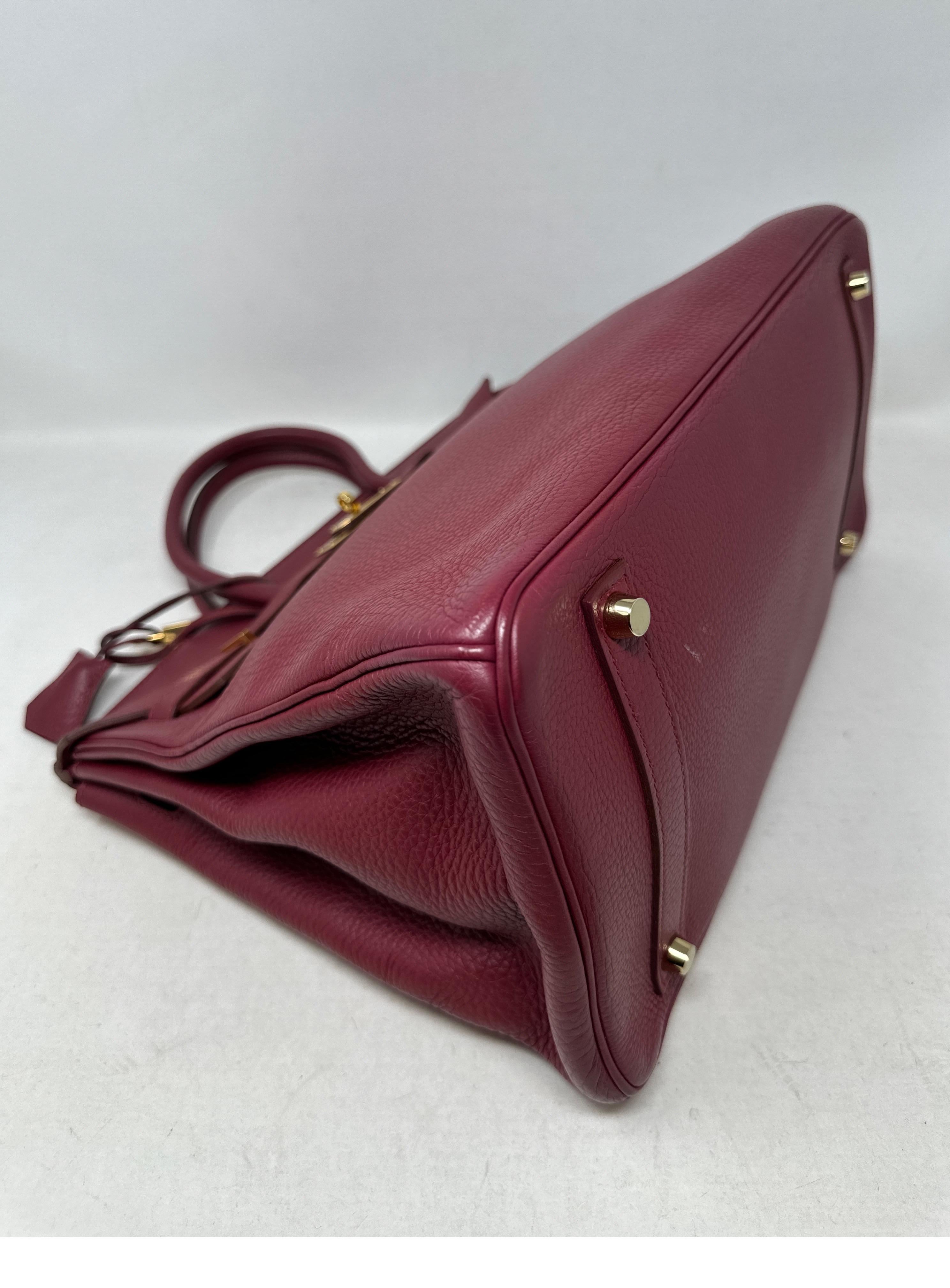 Hermes Rouge Birkin 35 Bag  For Sale 6