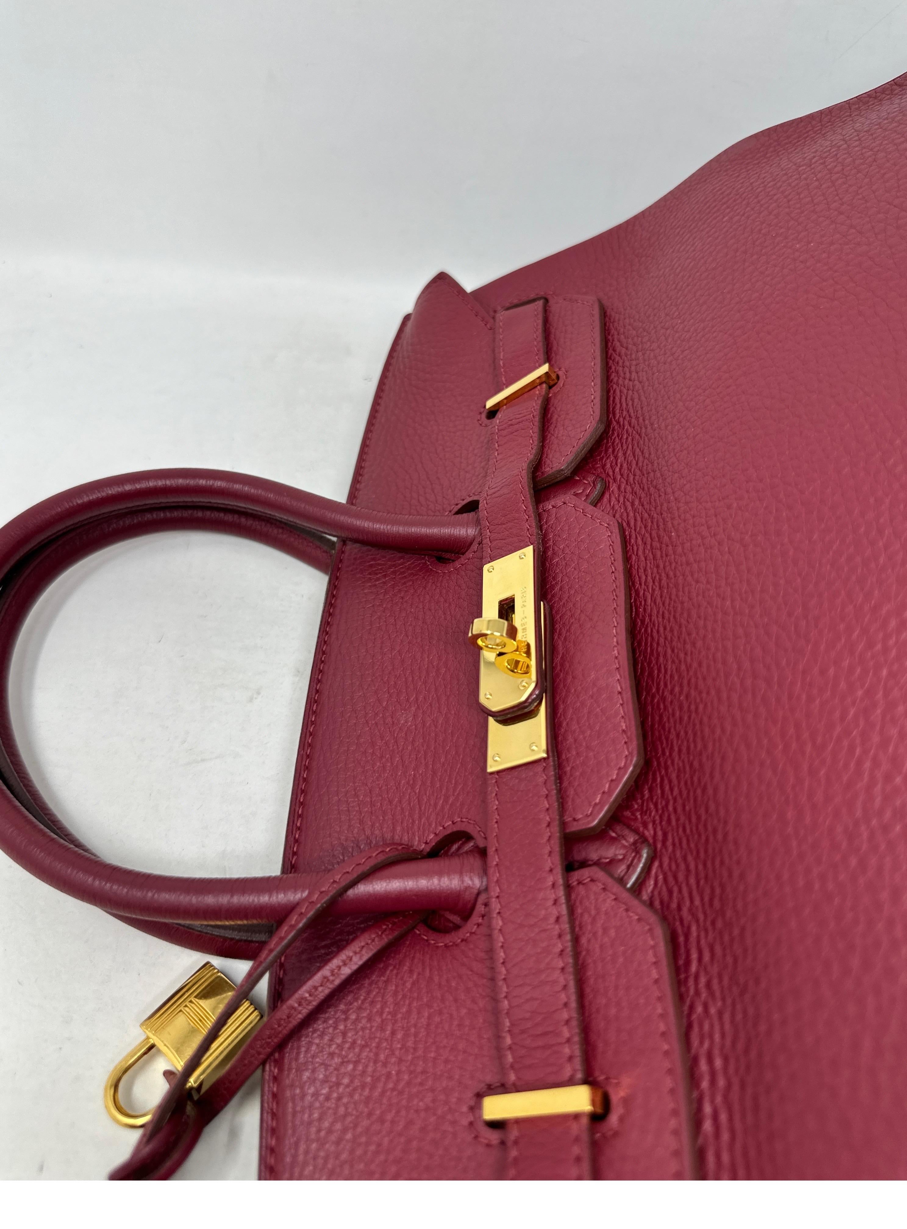 Hermes Rouge Birkin 35 Bag  For Sale 8
