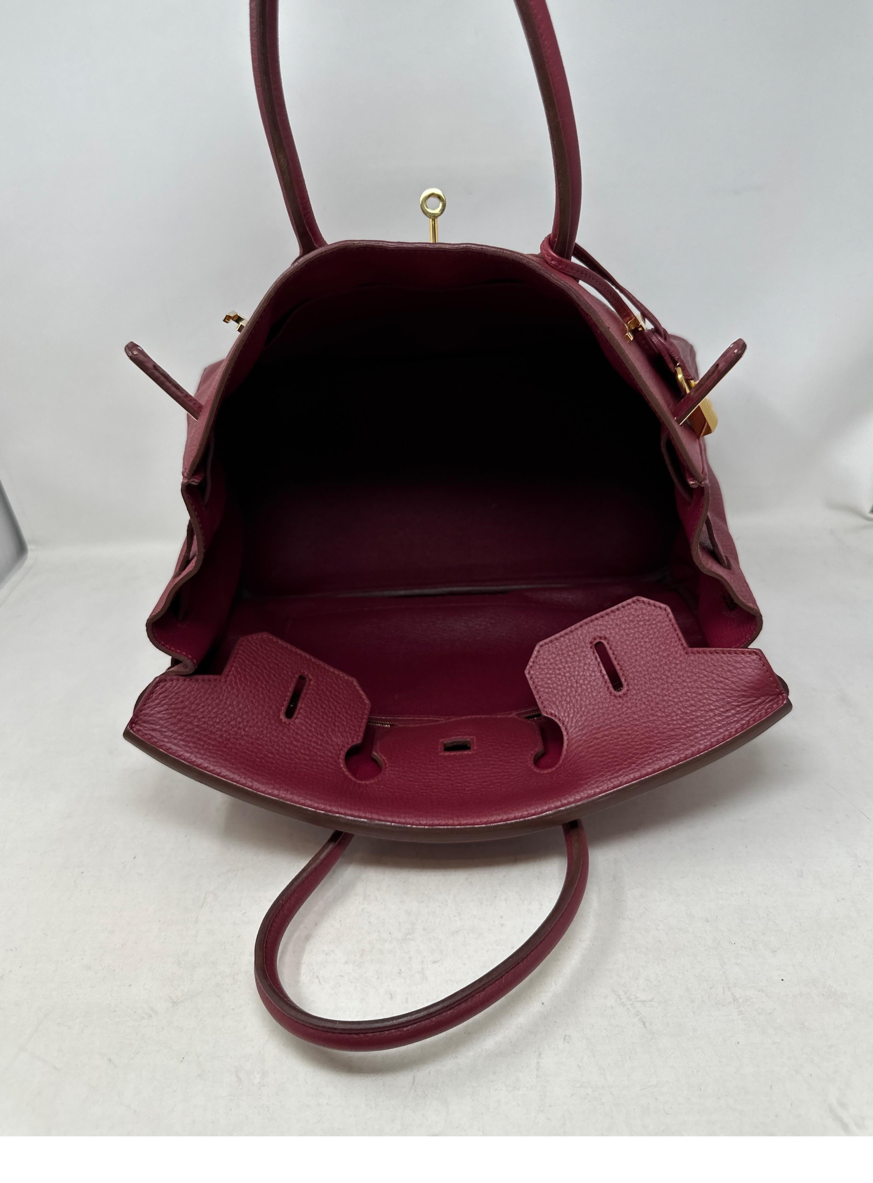 Hermes Rouge Birkin 35 Bag  For Sale 11