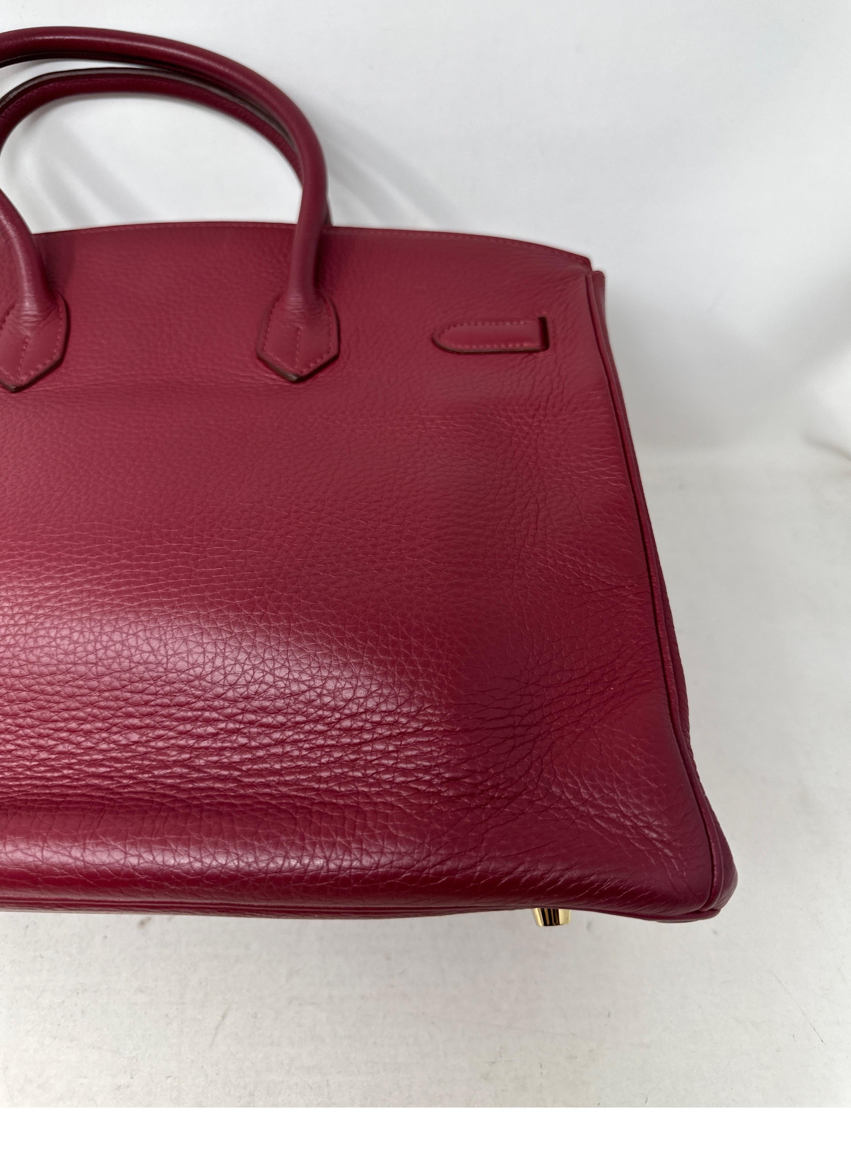 Hermes Rouge Birkin 35 Bag  For Sale 2