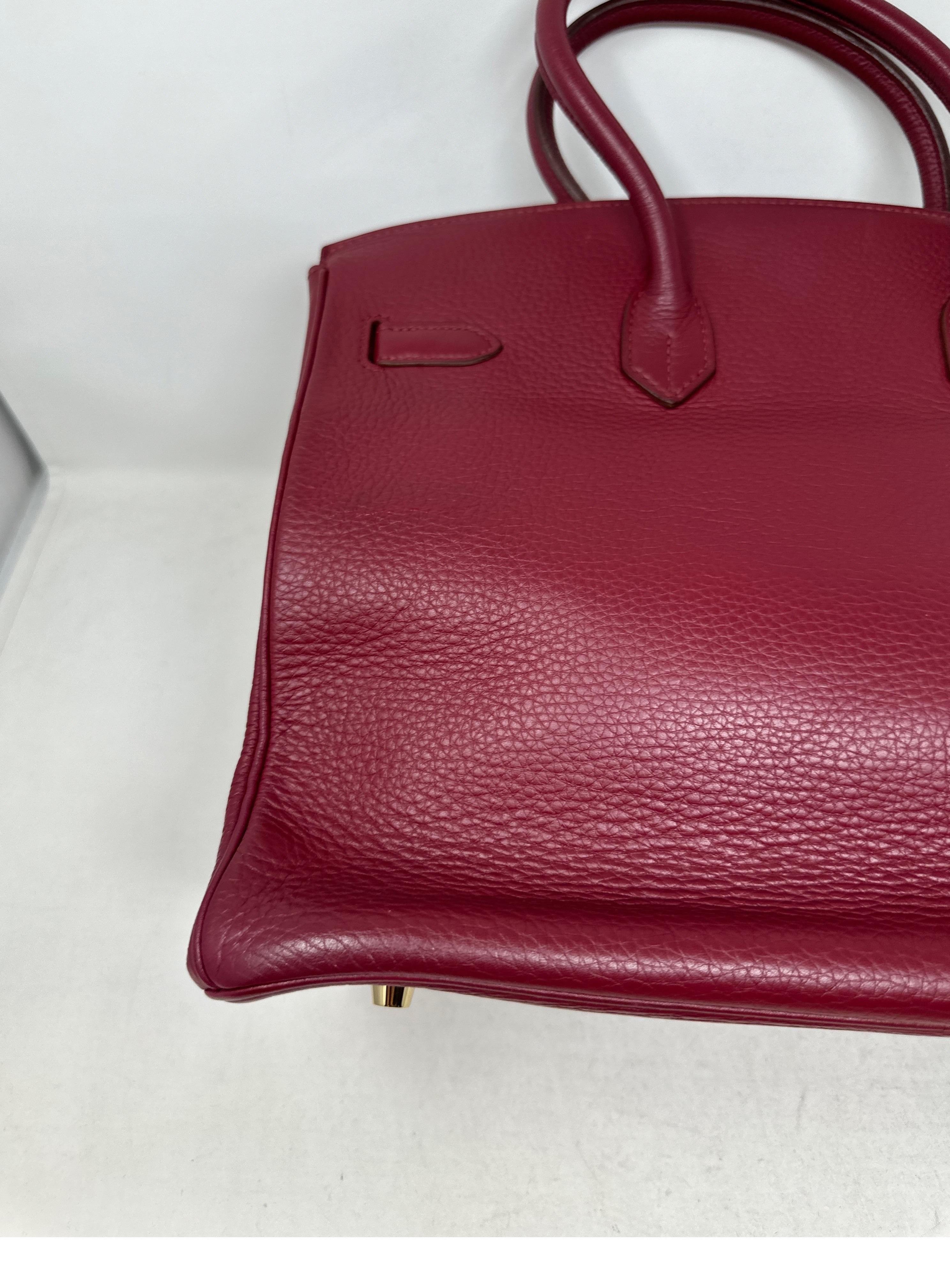 Hermes Rouge Birkin 35 Bag  For Sale 3