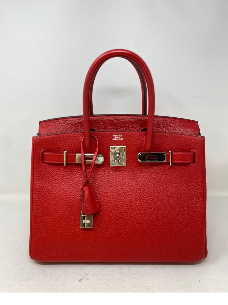 Hermes Kelly 35 Rouge Casaque White Flag/Limited Edition Epsom PHW. Kelly 35  Bag