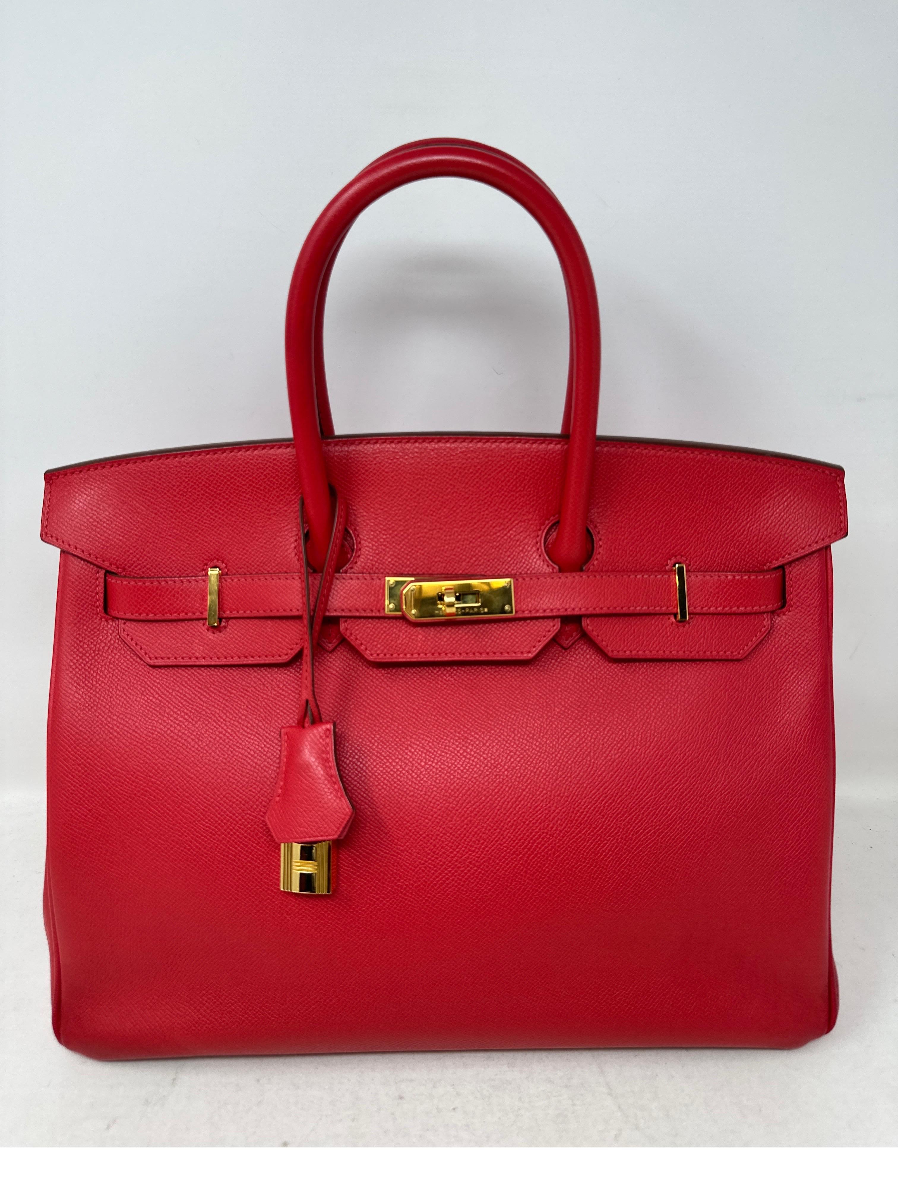 Hermes Rouge Casaque Birkin 30 Bag  15