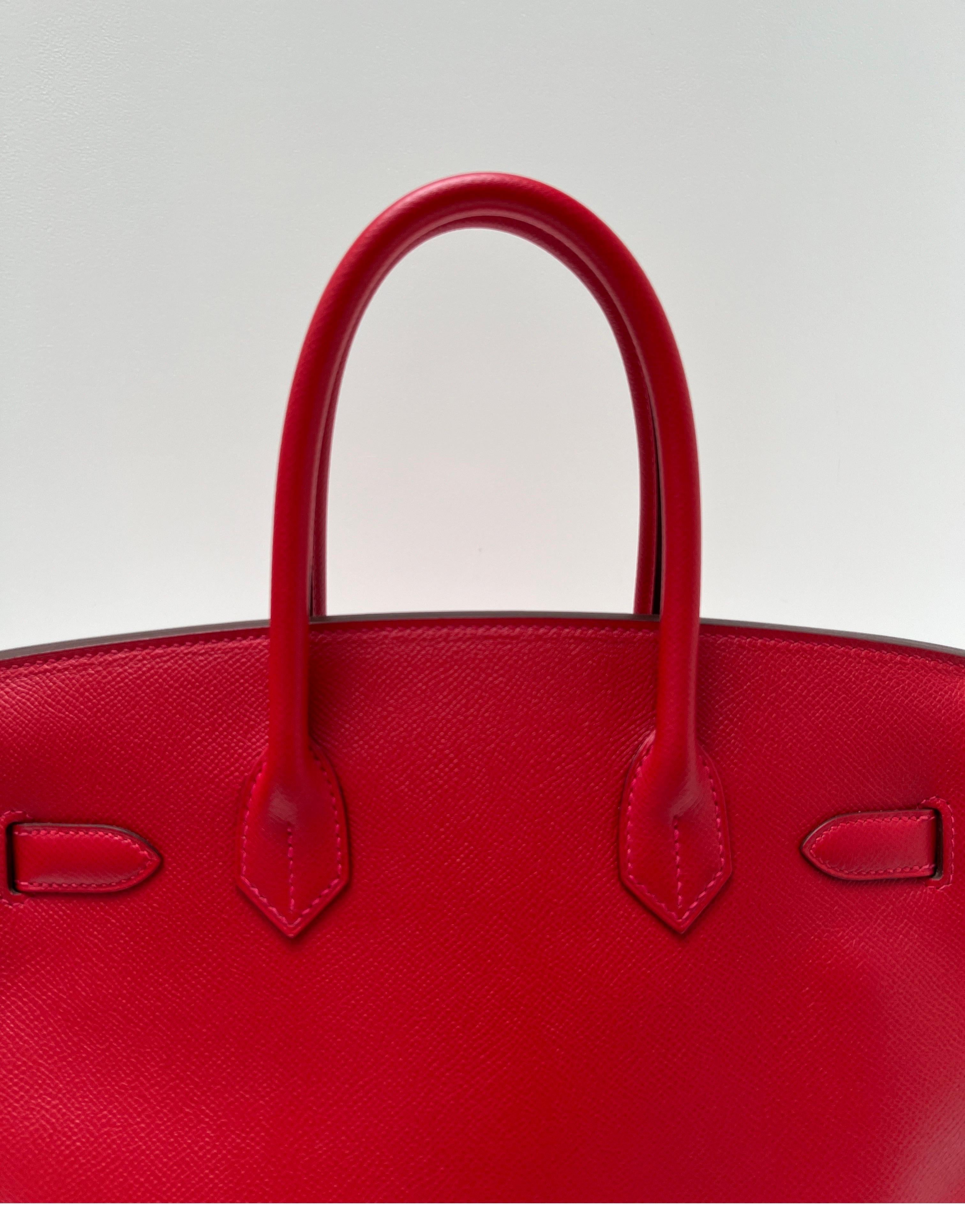 Hermes Rouge Casaque Birkin 30 Bag 1