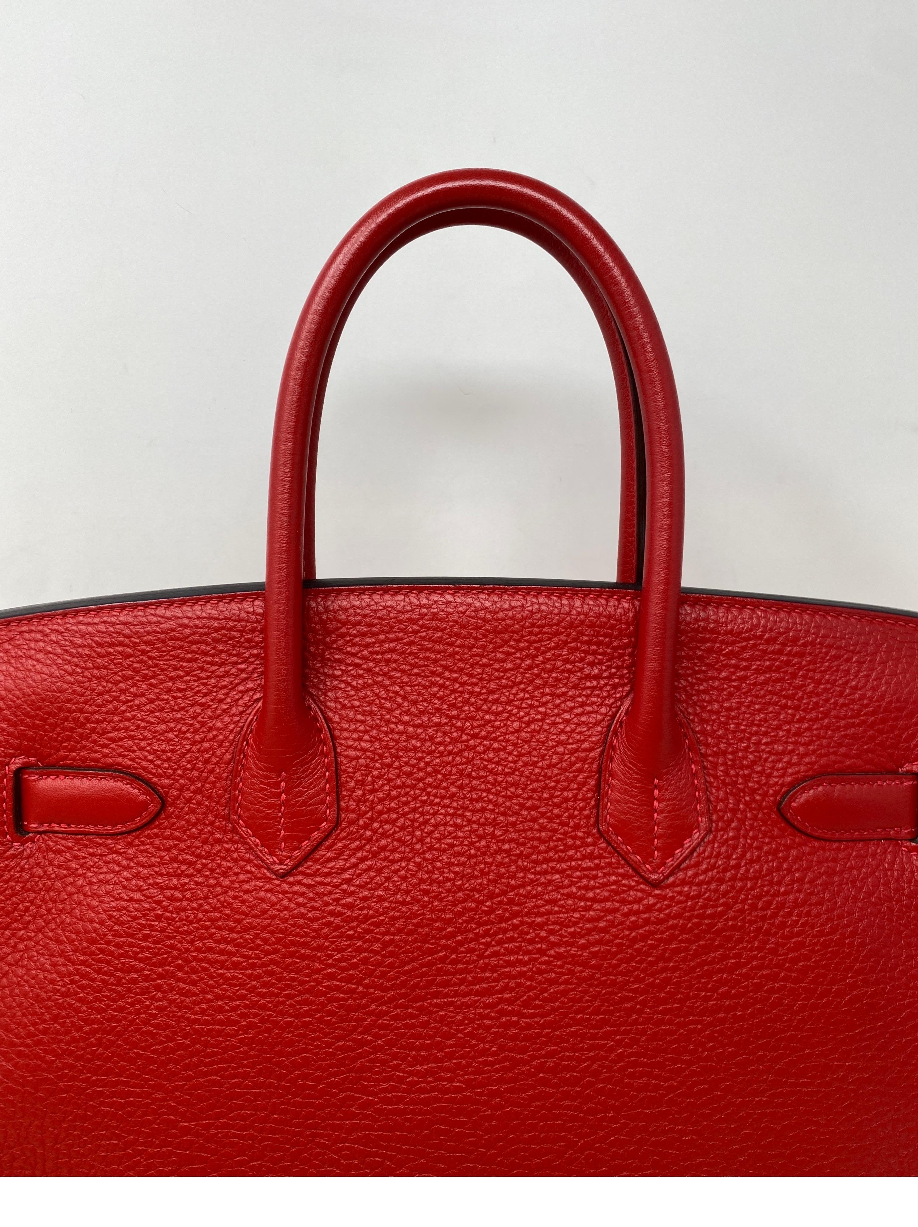 Hermes Rouge Casaque Birkin 30 Bag  3