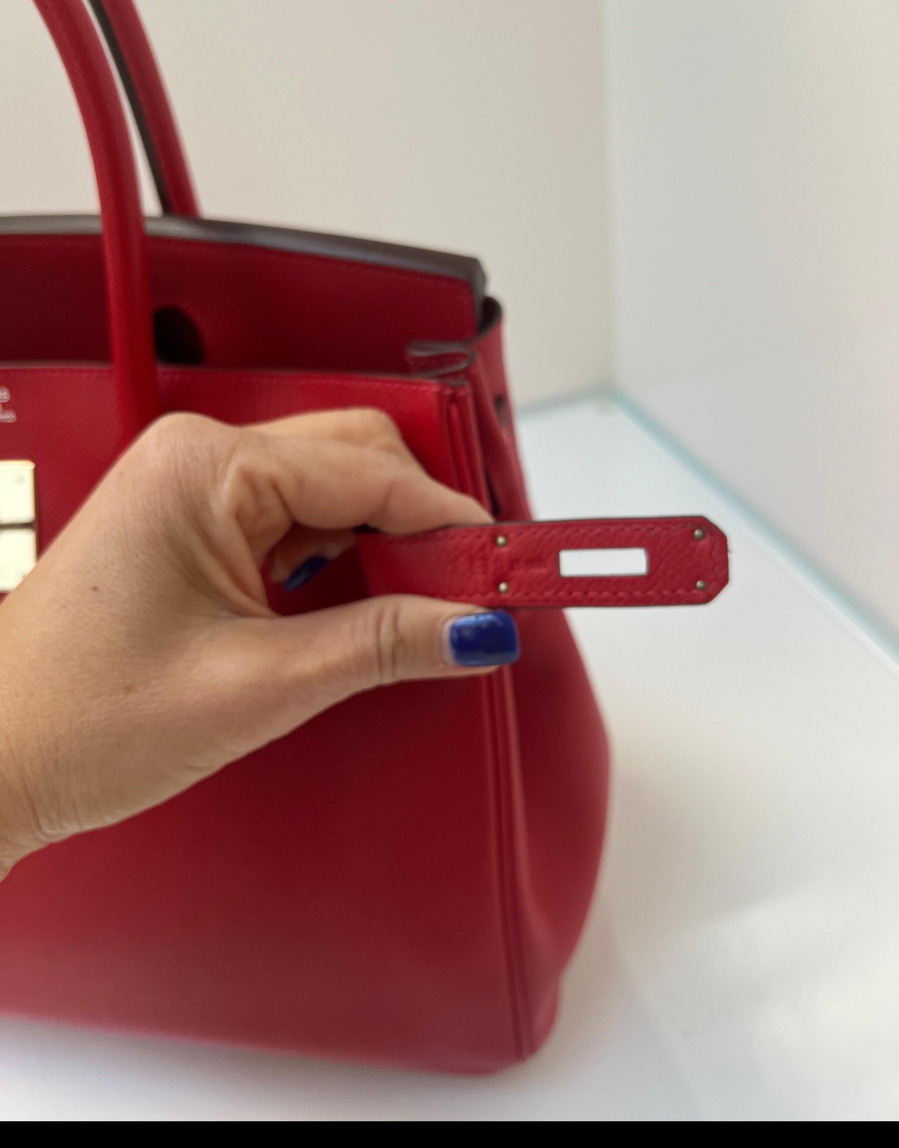Hermes Rouge Casaque Birkin 30 Bag 2