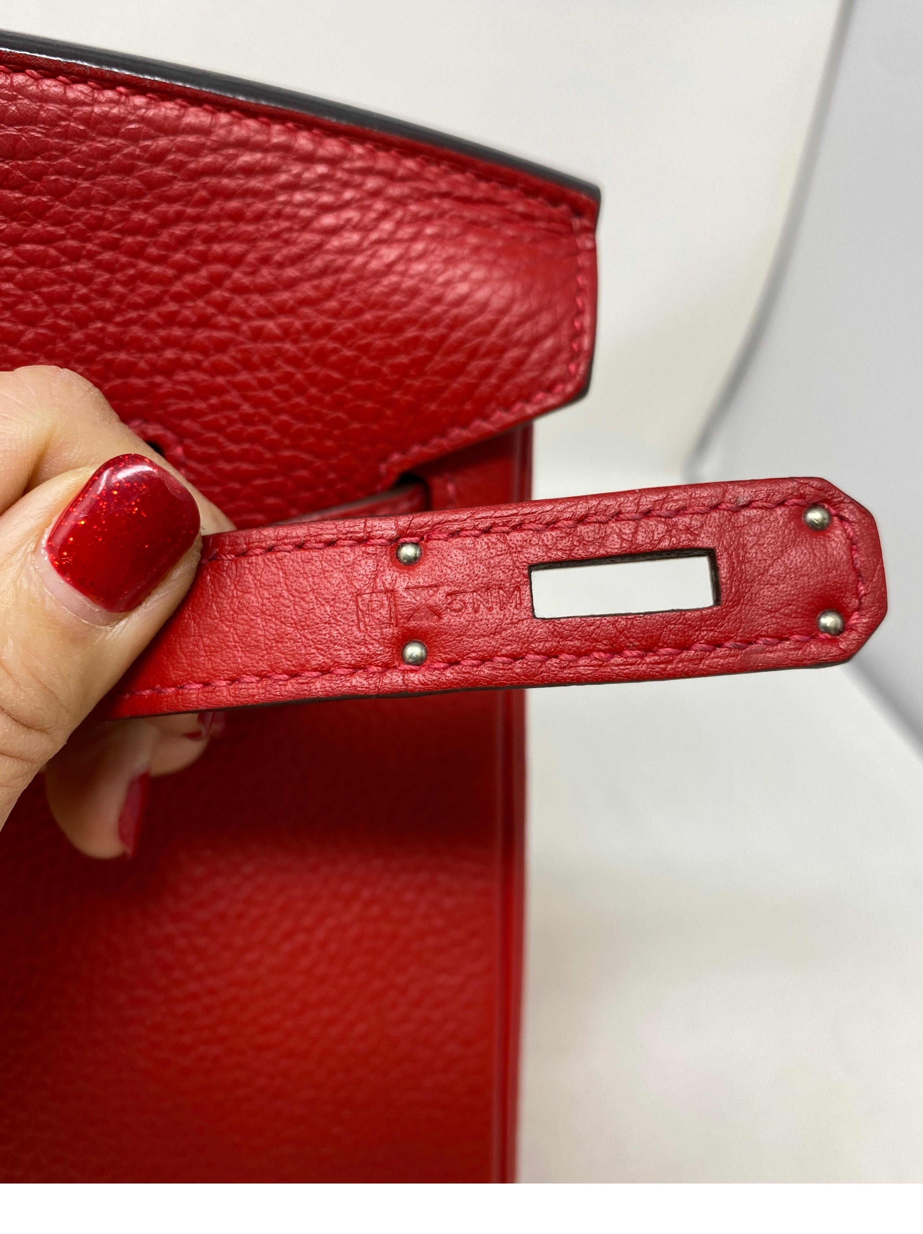 Hermes Rouge Casaque Birkin 30 Bag  4