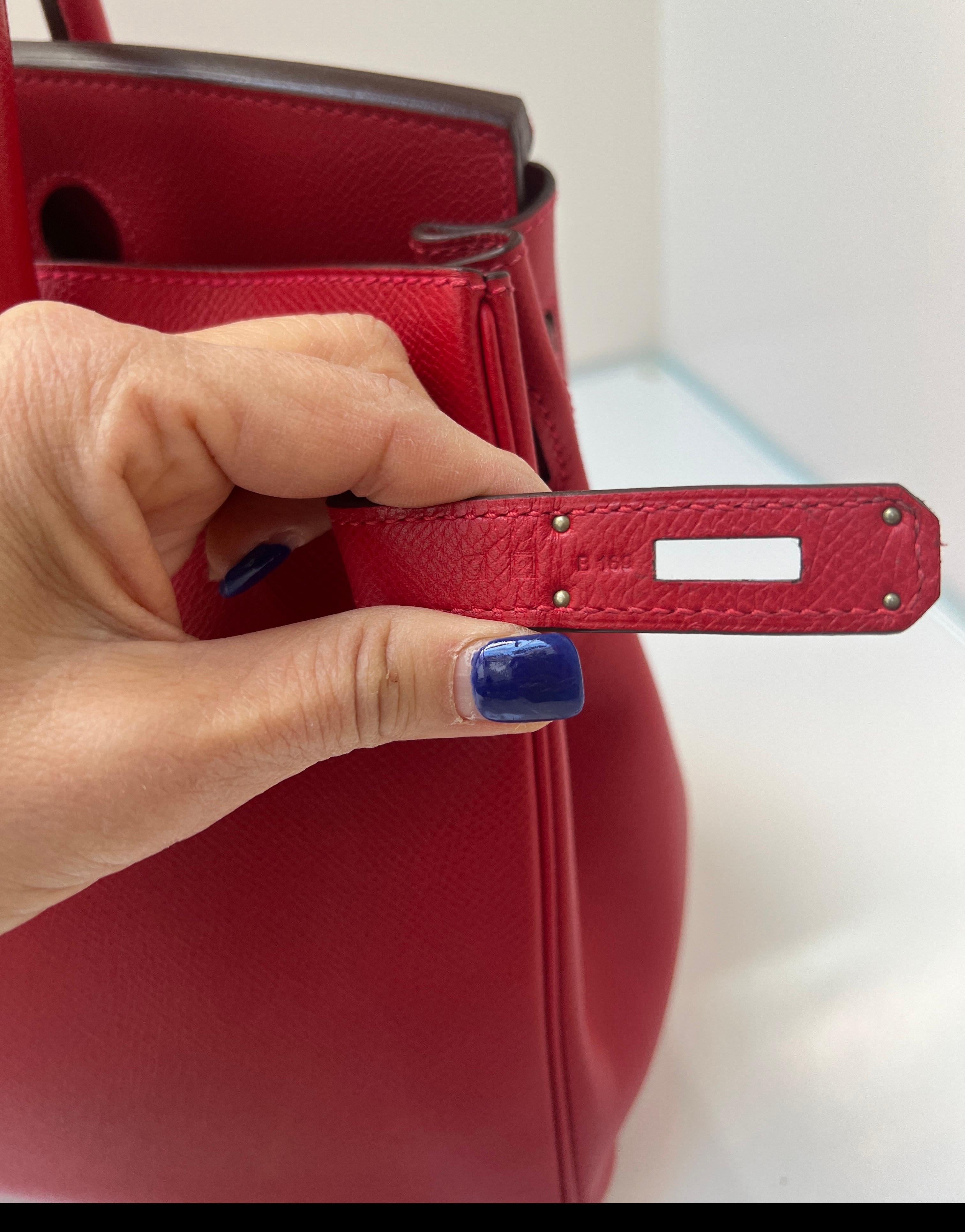 Hermes Rouge Casaque Birkin 30 Bag 3