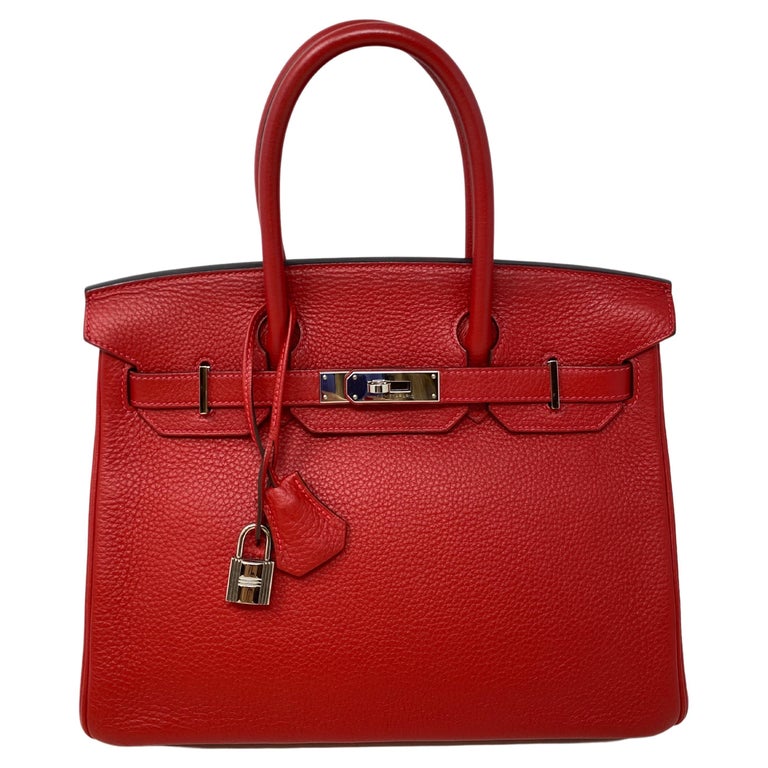 Hermes Birkin 30 Handbag Rouge Casaque Auction
