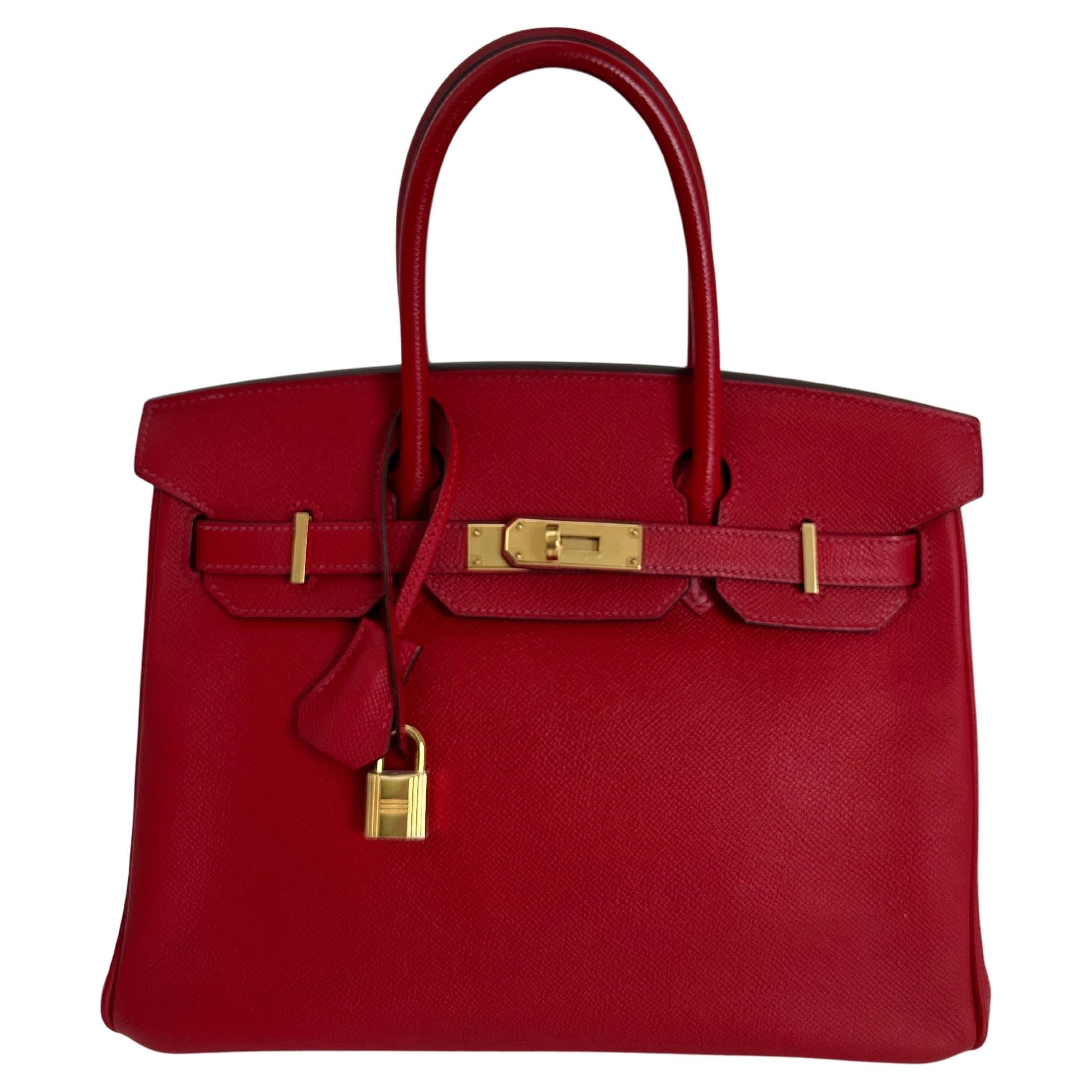 Borsa Hermes Rouge Casaque Birkin 30