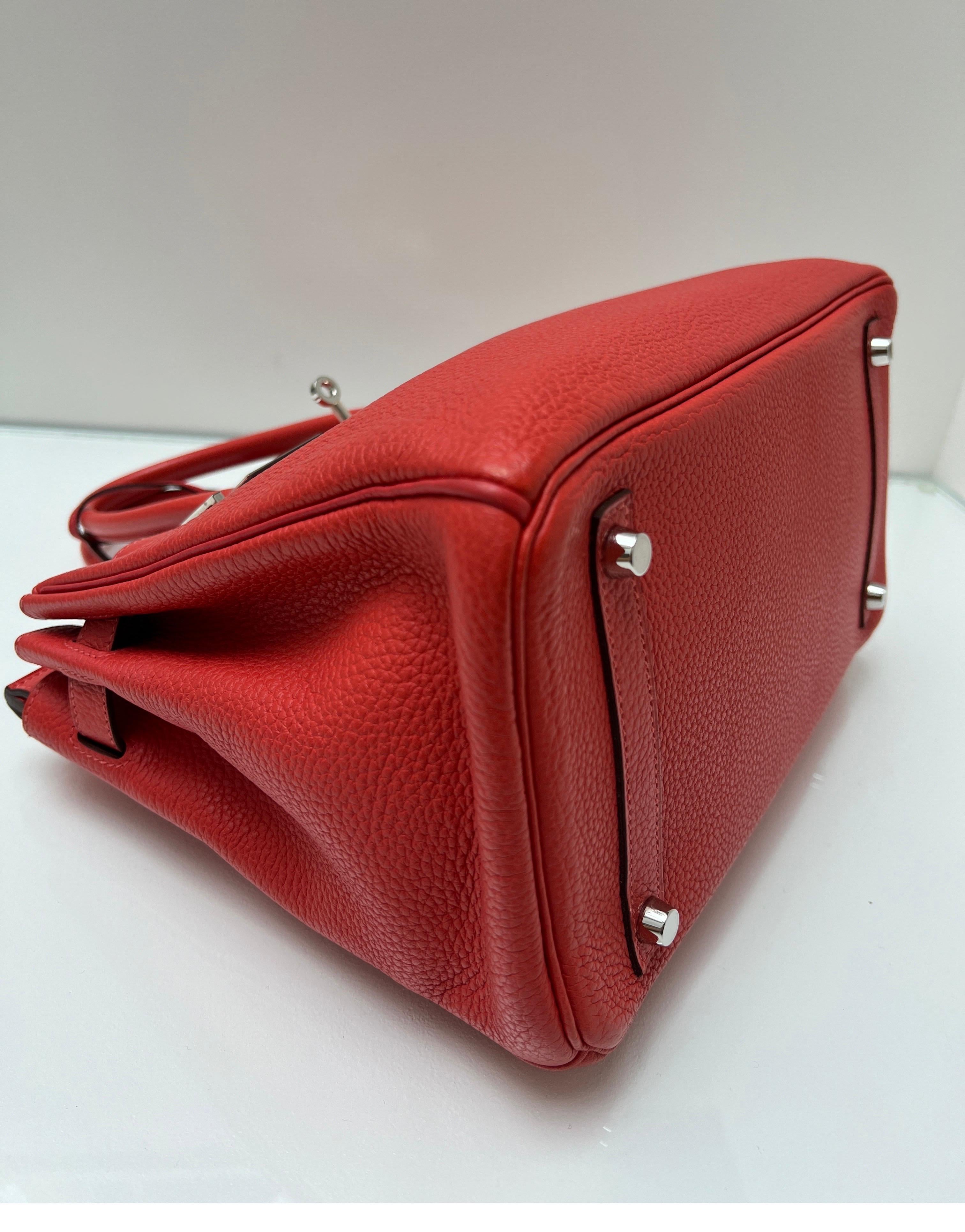 Hermes Rouge Casaque Birkin 35 Bag 5