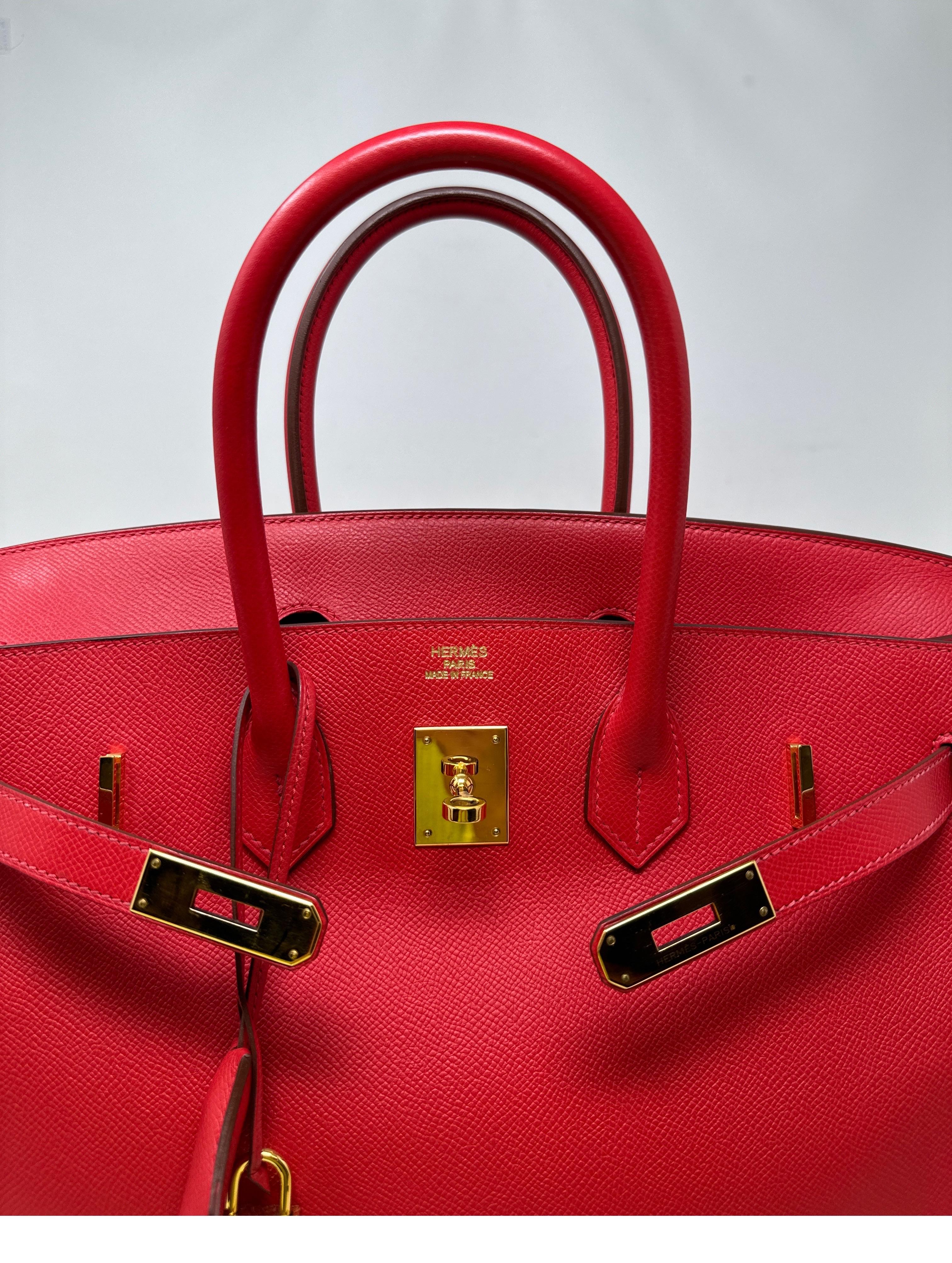 Hermès - Sac Birkin 35 rouge Casaque 9