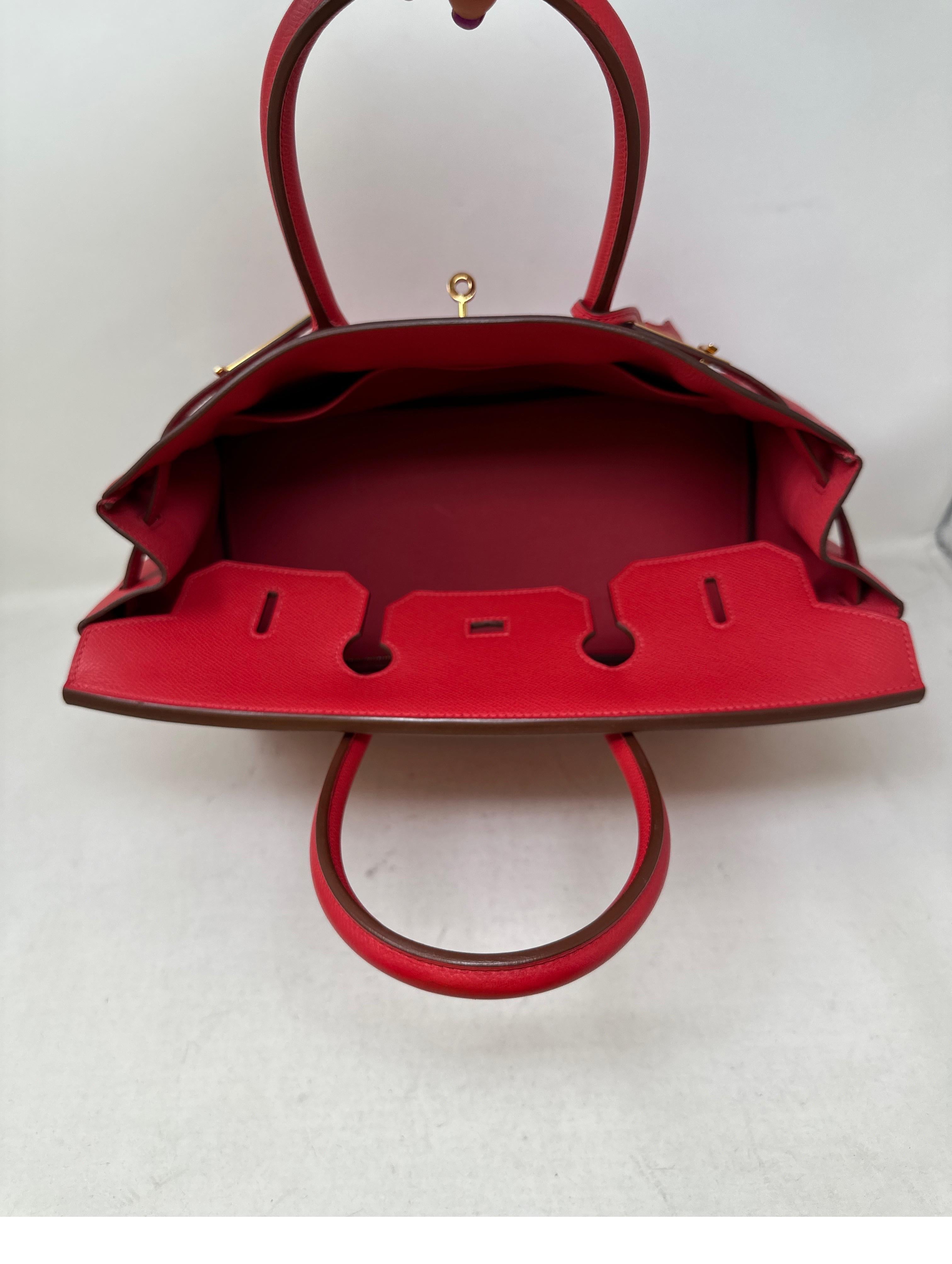 Hermès - Sac Birkin 35 rouge Casaque 10