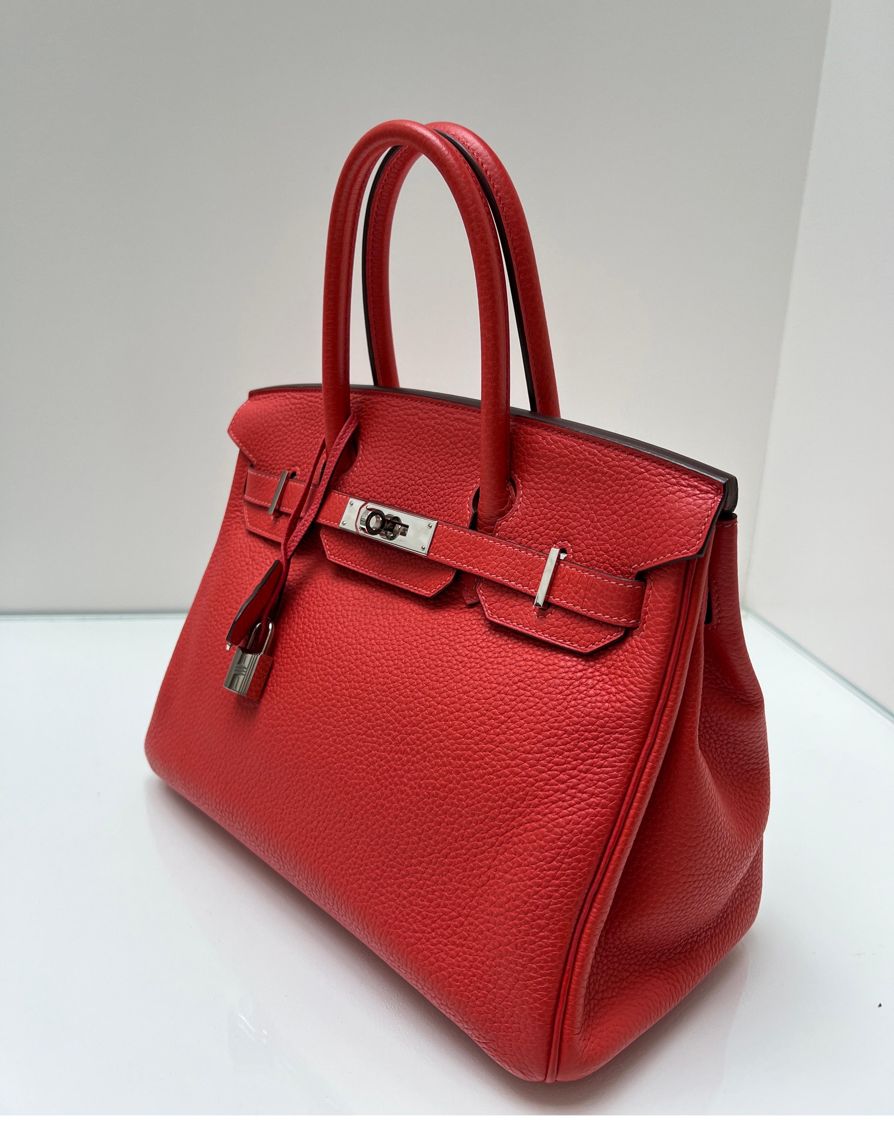 Hermes Rouge Casaque Birkin 35 Bag 11