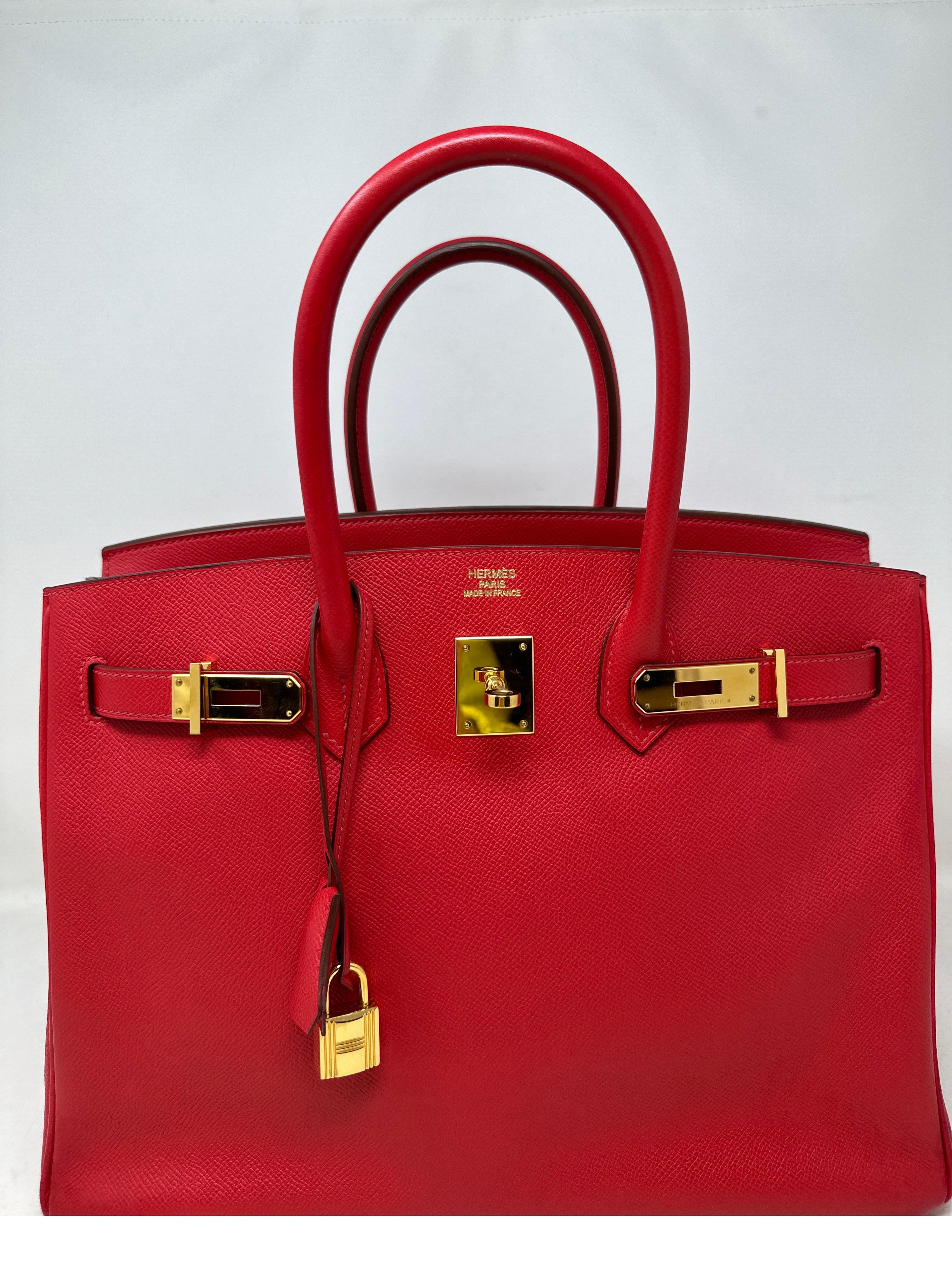 Hermès - Sac Birkin 35 rouge Casaque 13