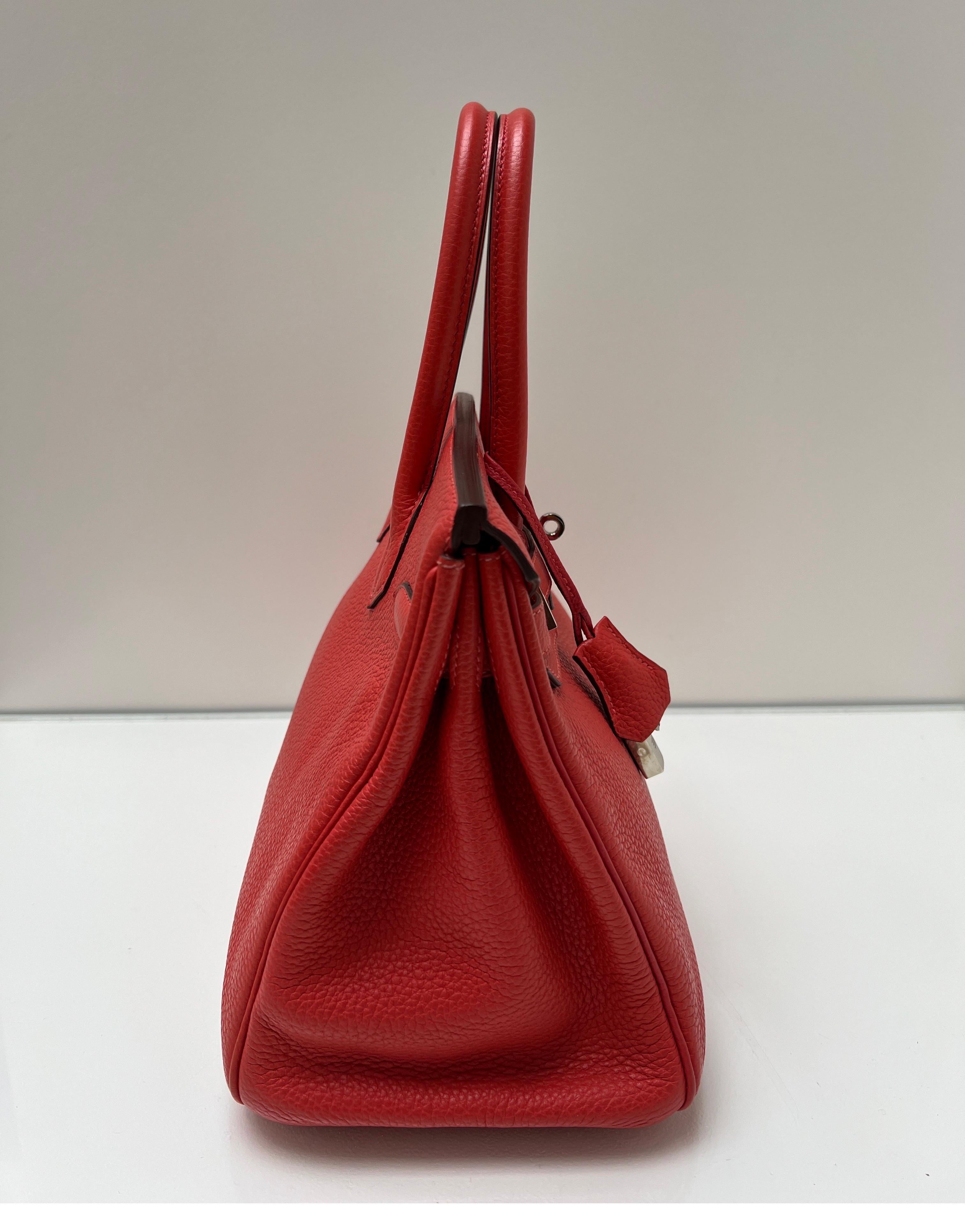 Hermes Rouge Casaque Birkin 35 Bag 13