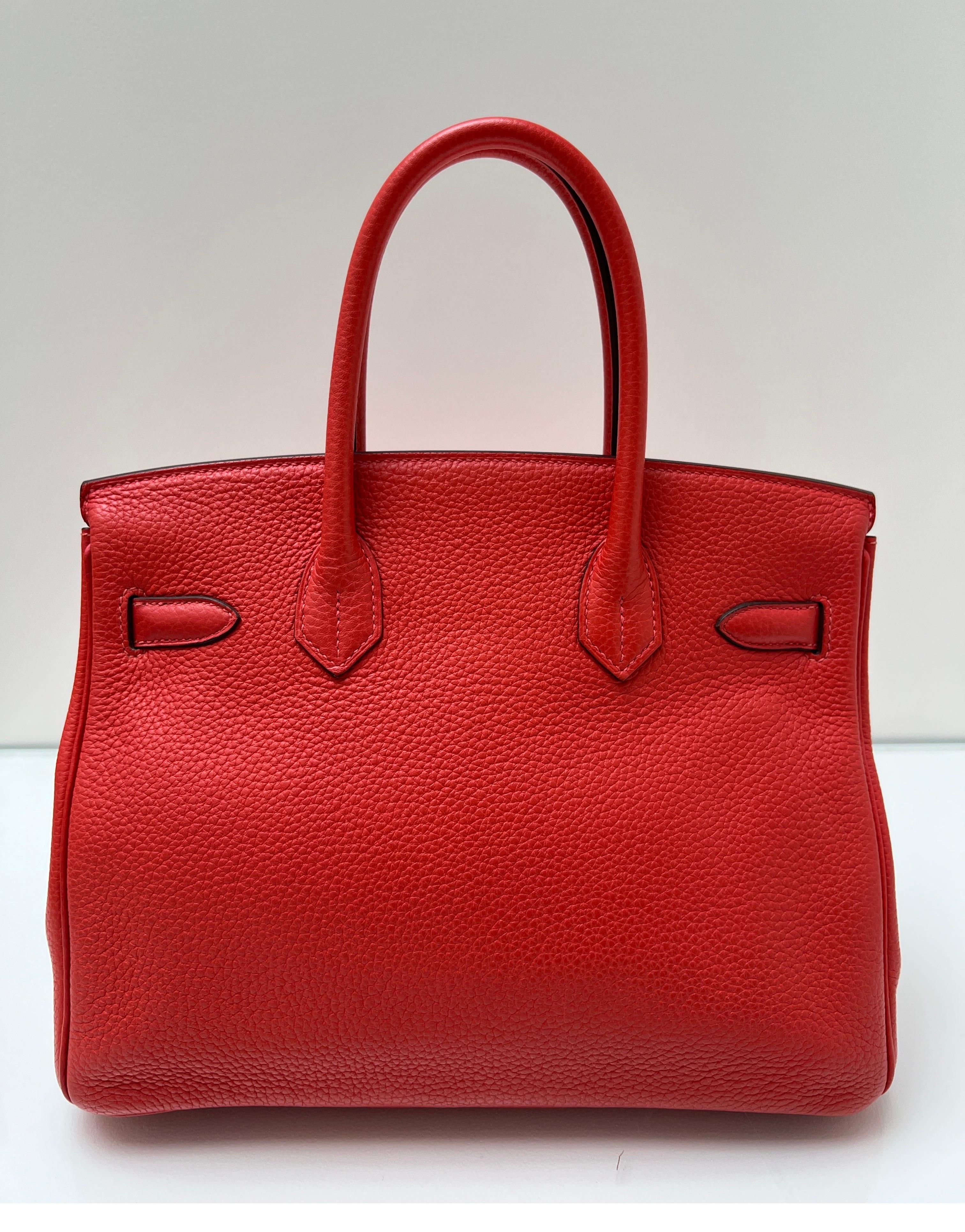 Hermes Rouge Casaque Birkin 35 Bag 14