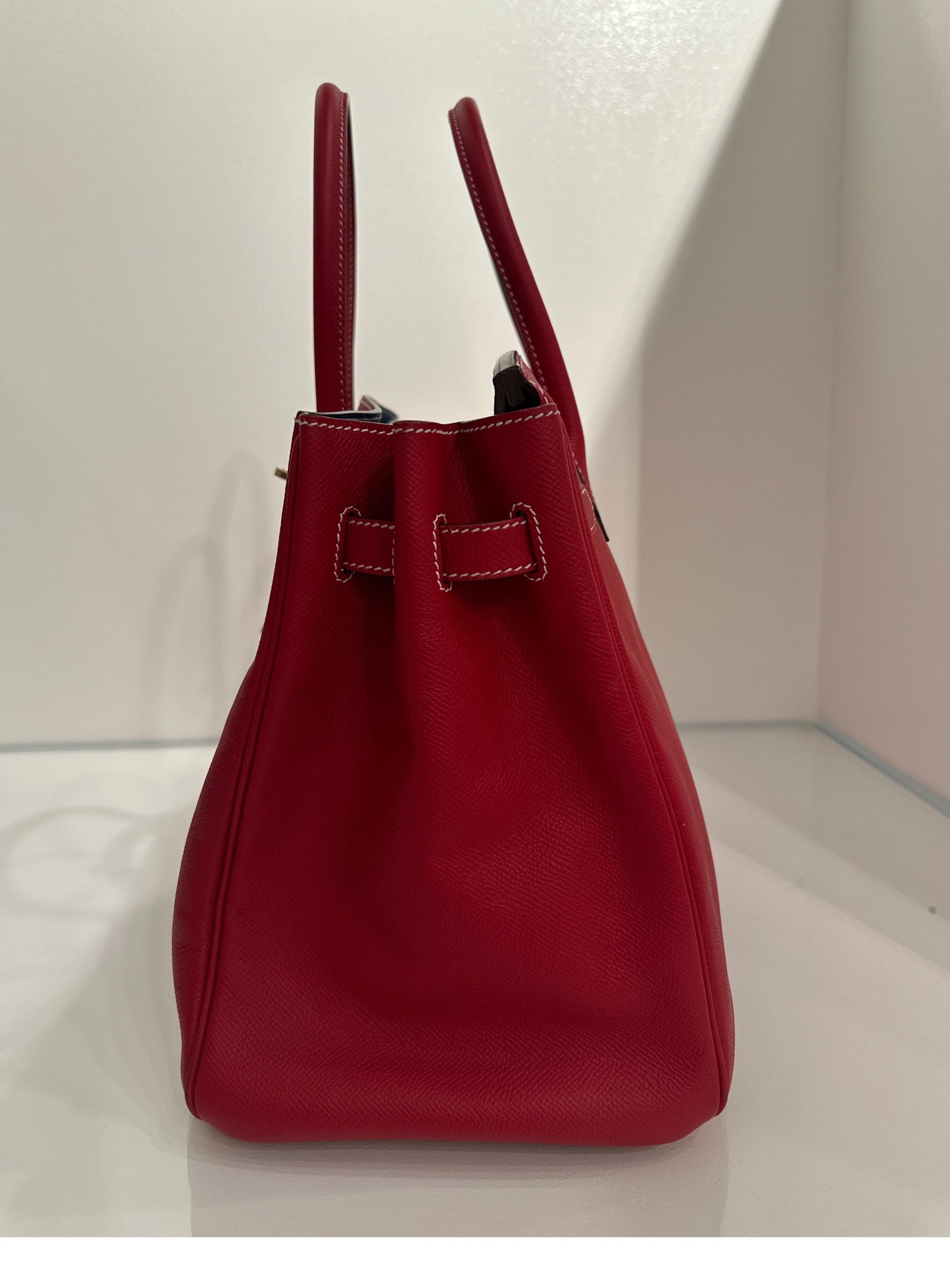 Hermes Rouge Casaque Birkin 35 Bag 1