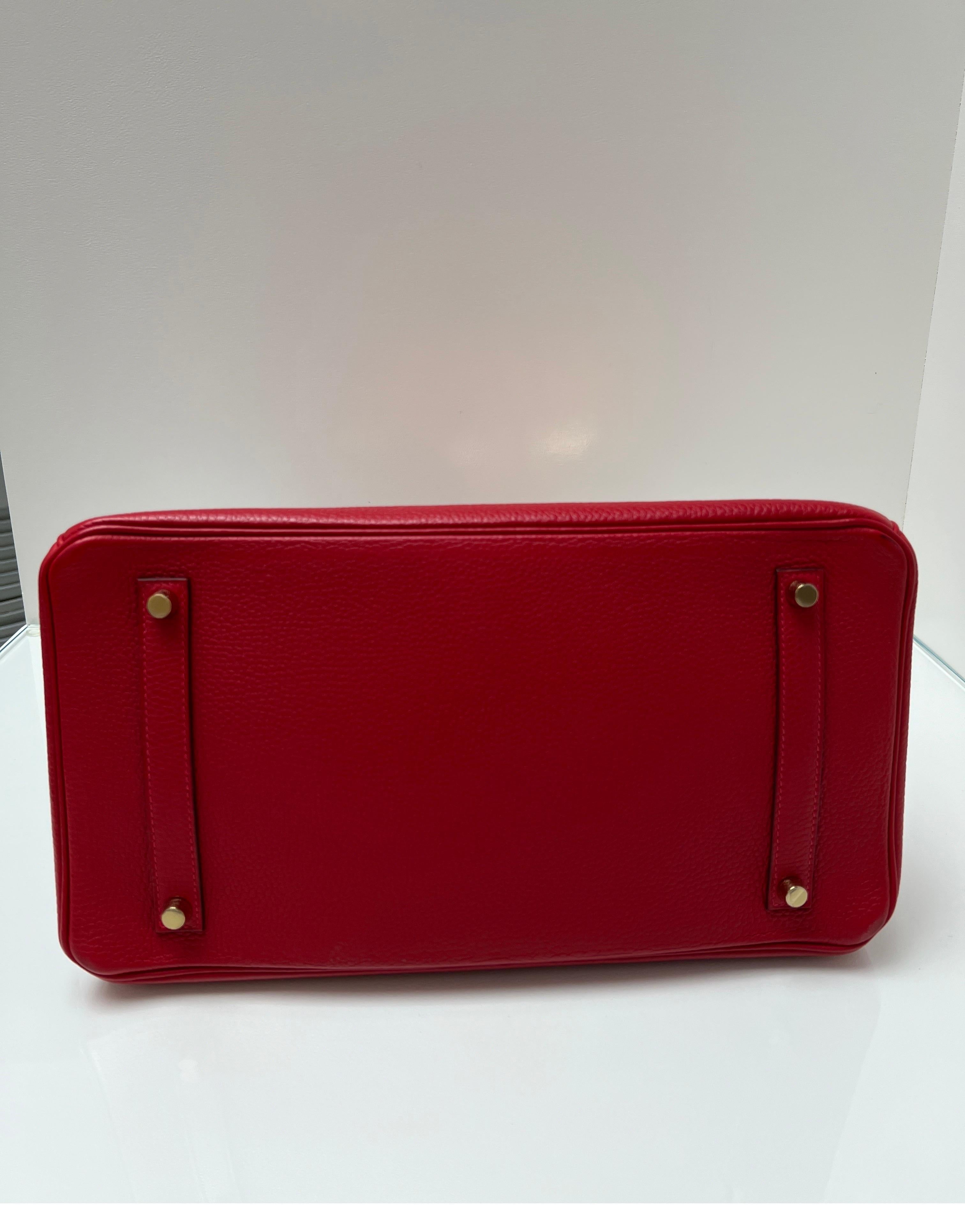 Hermes Rouge Casaque Birkin 35 Bag 1