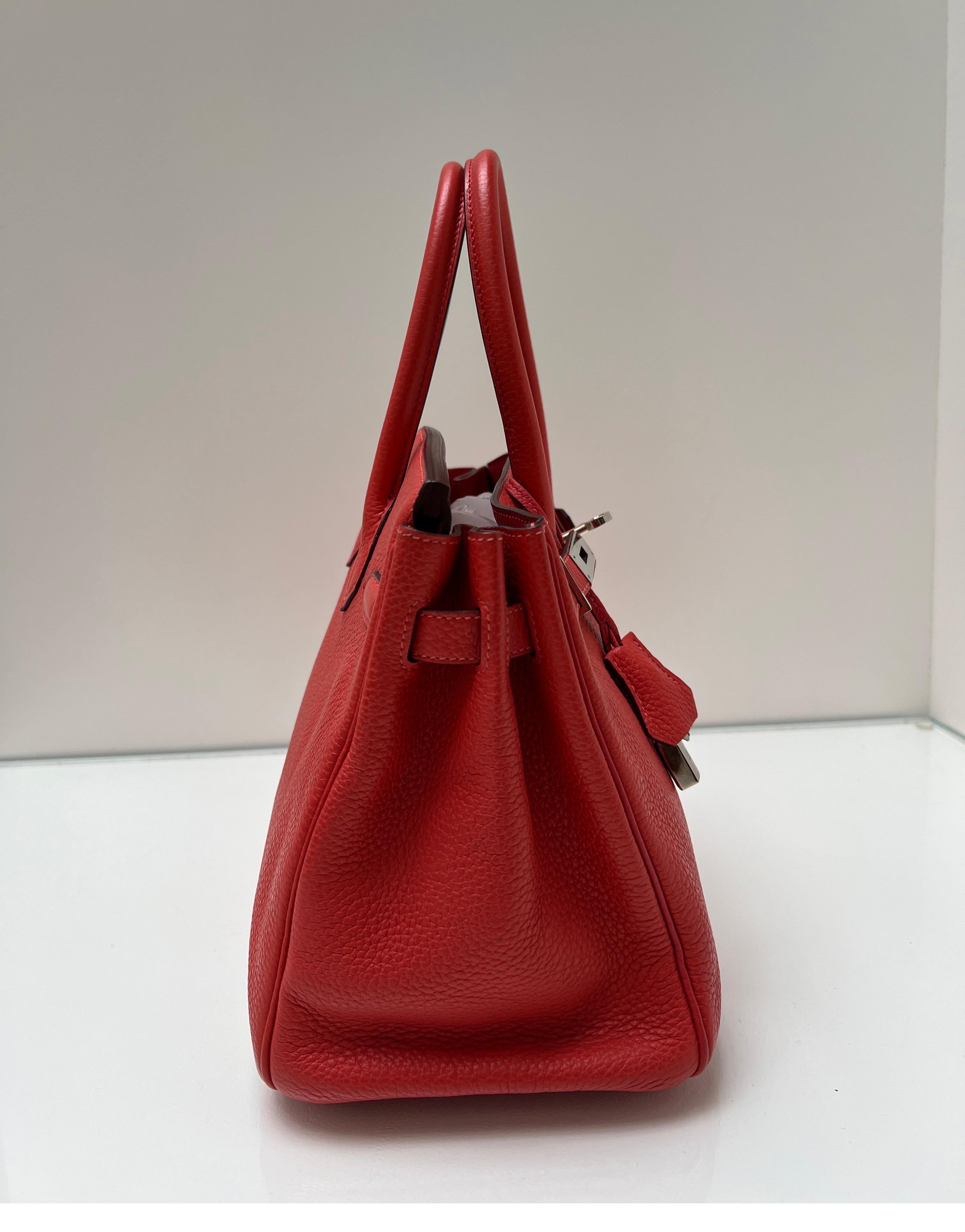 Hermes Rouge Casaque Birkin 35 Bag 1