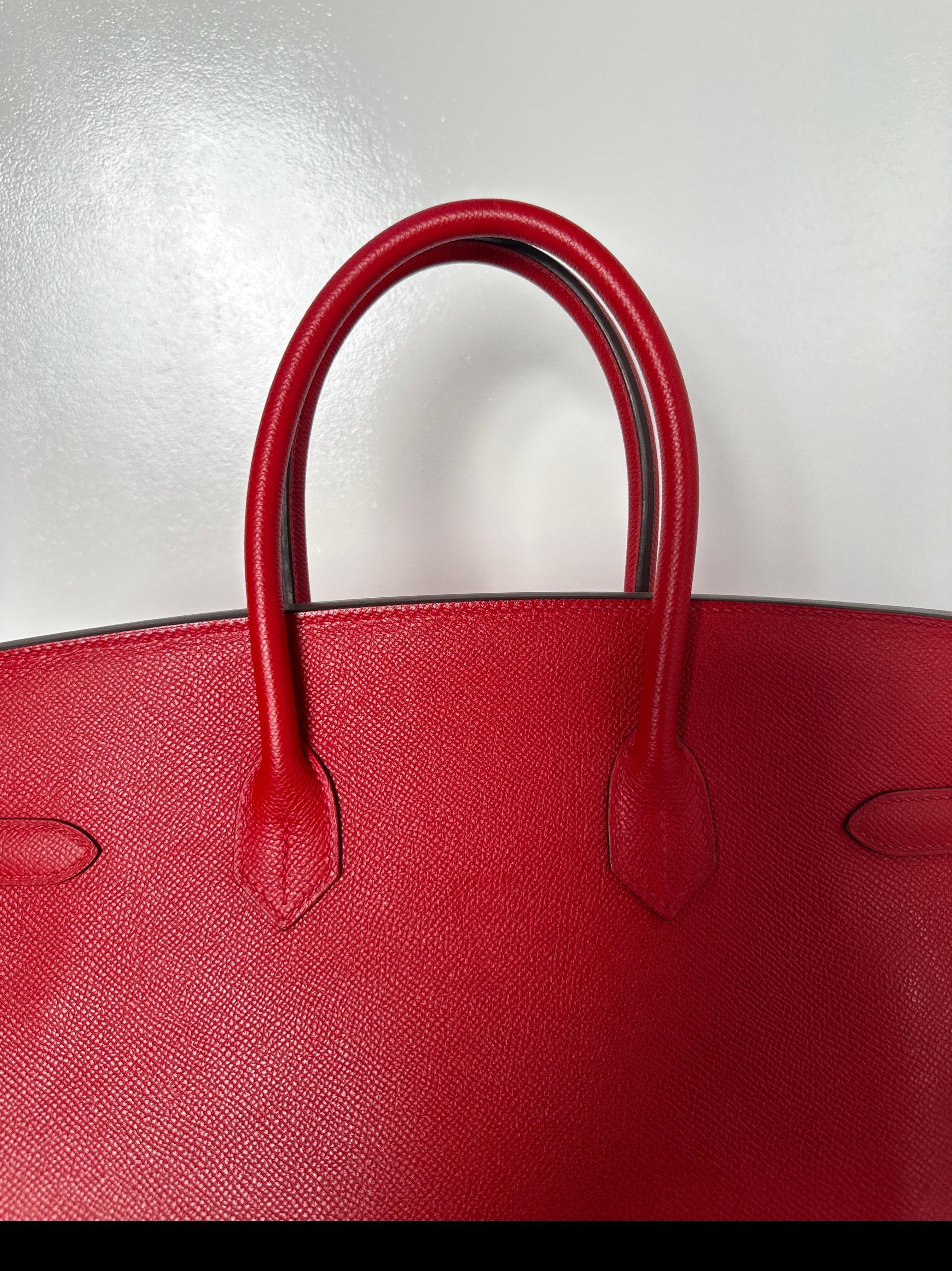 Hermes Rouge Casaque Birkin 35 Bag 1