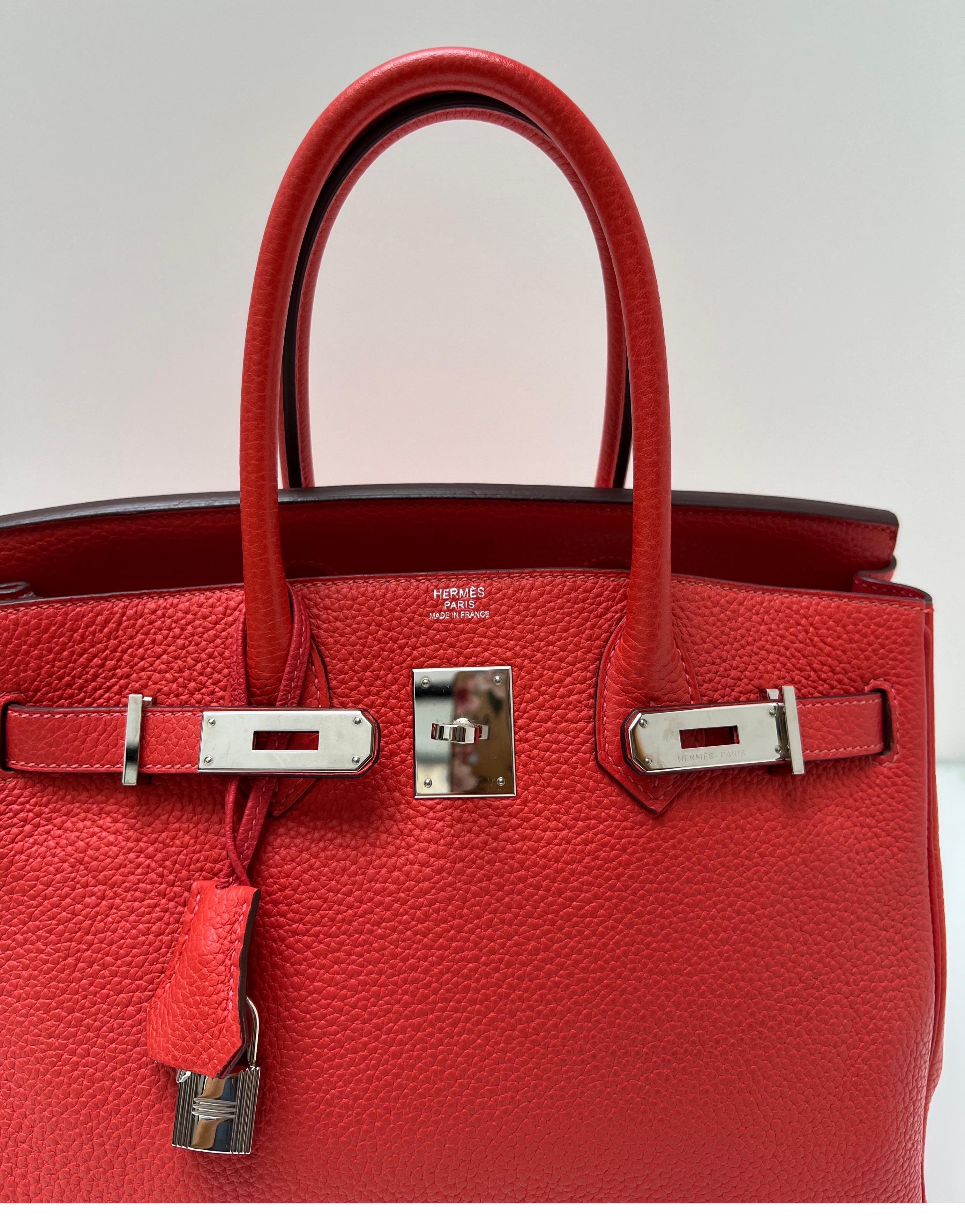 Hermes Rouge Casaque Birkin 35 Bag 2