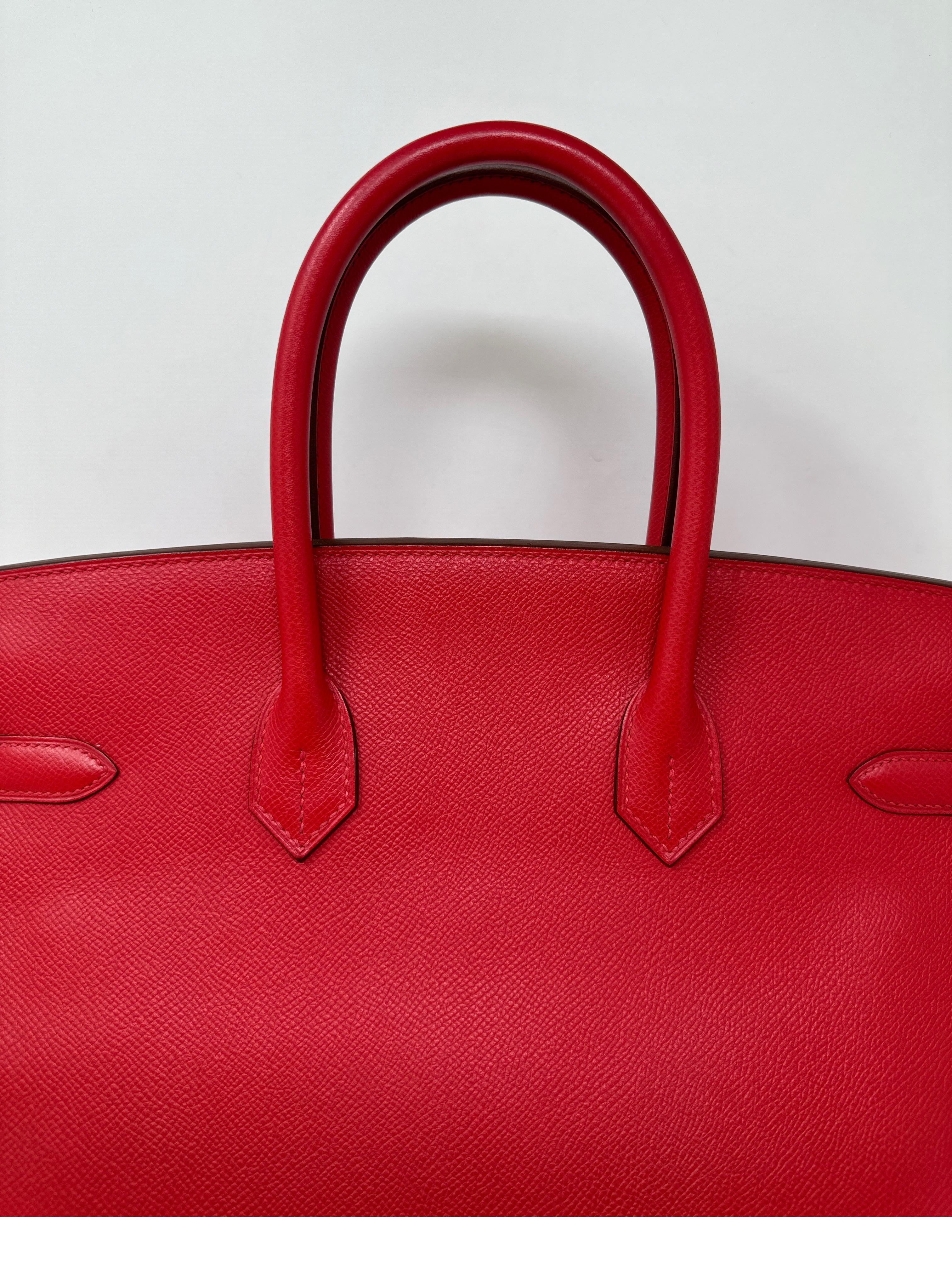 Hermès - Sac Birkin 35 rouge Casaque 4