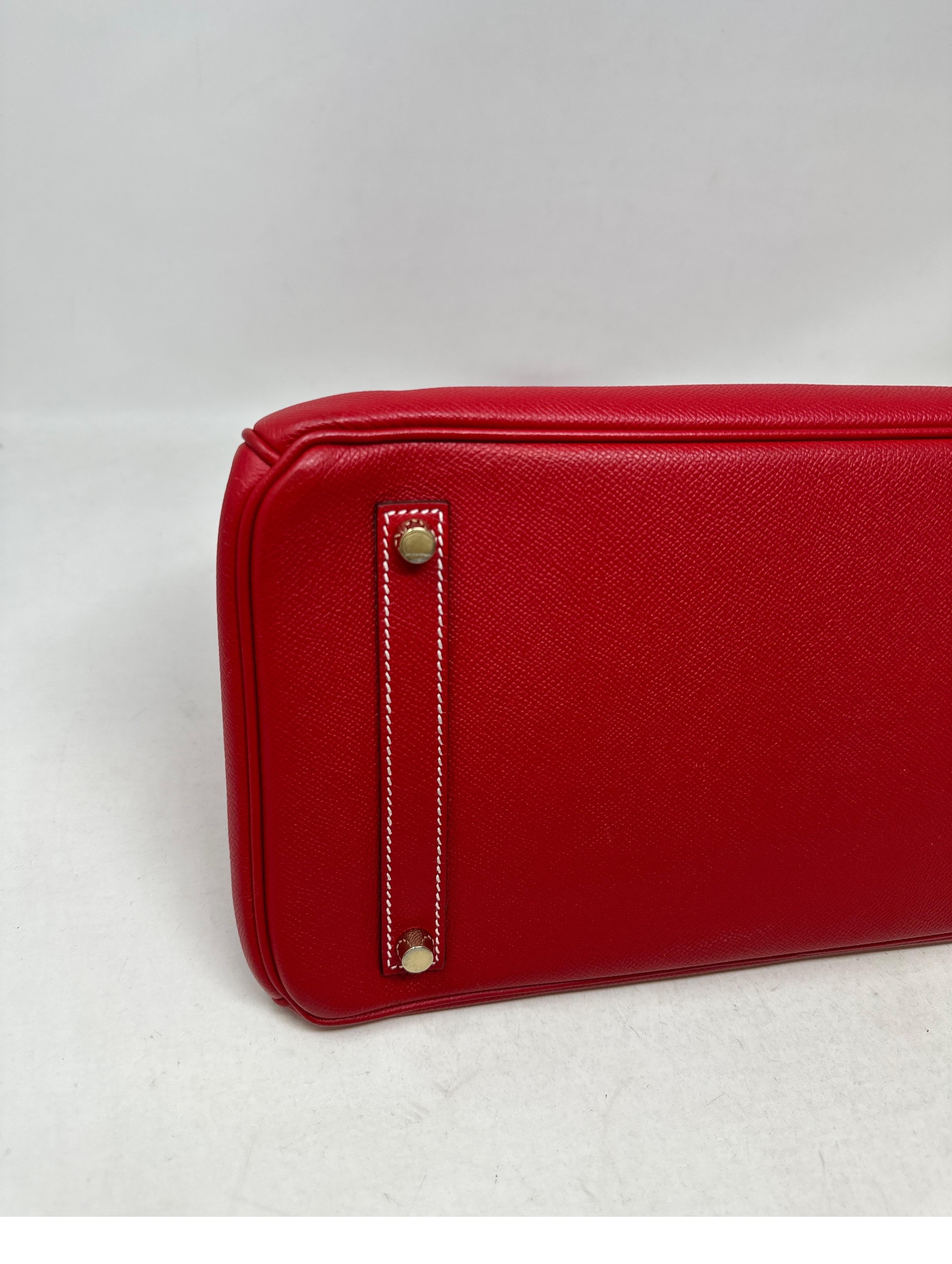 Hermes Rouge Casaque Candy Birkin 35 Bag 13
