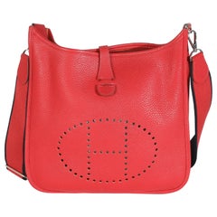 Hermès Rouge Casaque Clemence Evelyne PM PHW