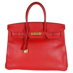 Hermès Rouge Casaque Epsom Birkin 35 GHW