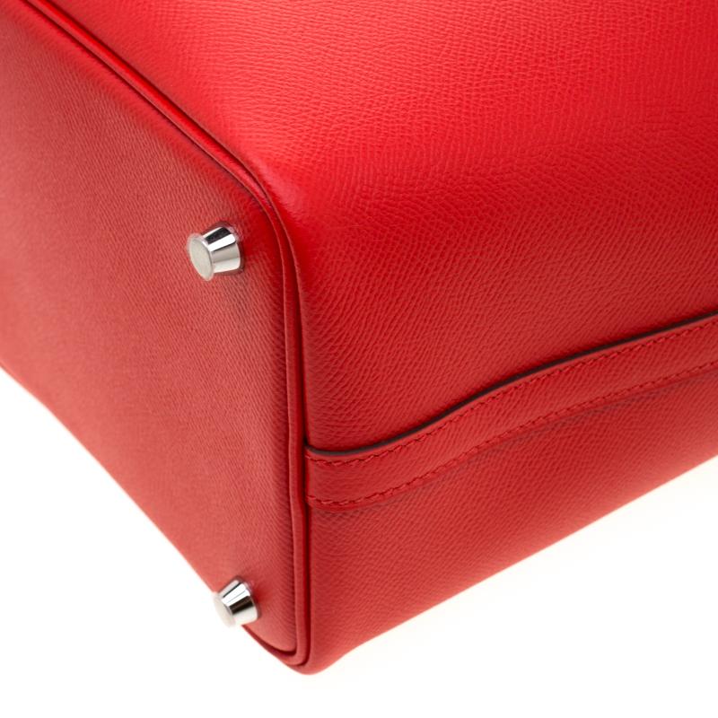 Hermes Rouge Casaque Epsom Leather Picotin Lock PM Bag 1