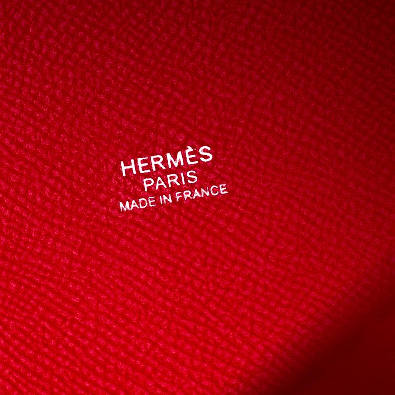 Hermes Rouge Casaque Epsom Leather Picotin Lock PM Bag 4