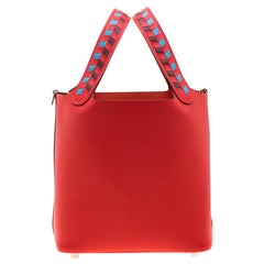 Hermes Rouge Casaque Epsom Leather Picotin Lock PM Bag