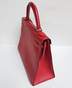 Hermes Rouge Casaque Epsom Sellier Kelly 32 Tasche