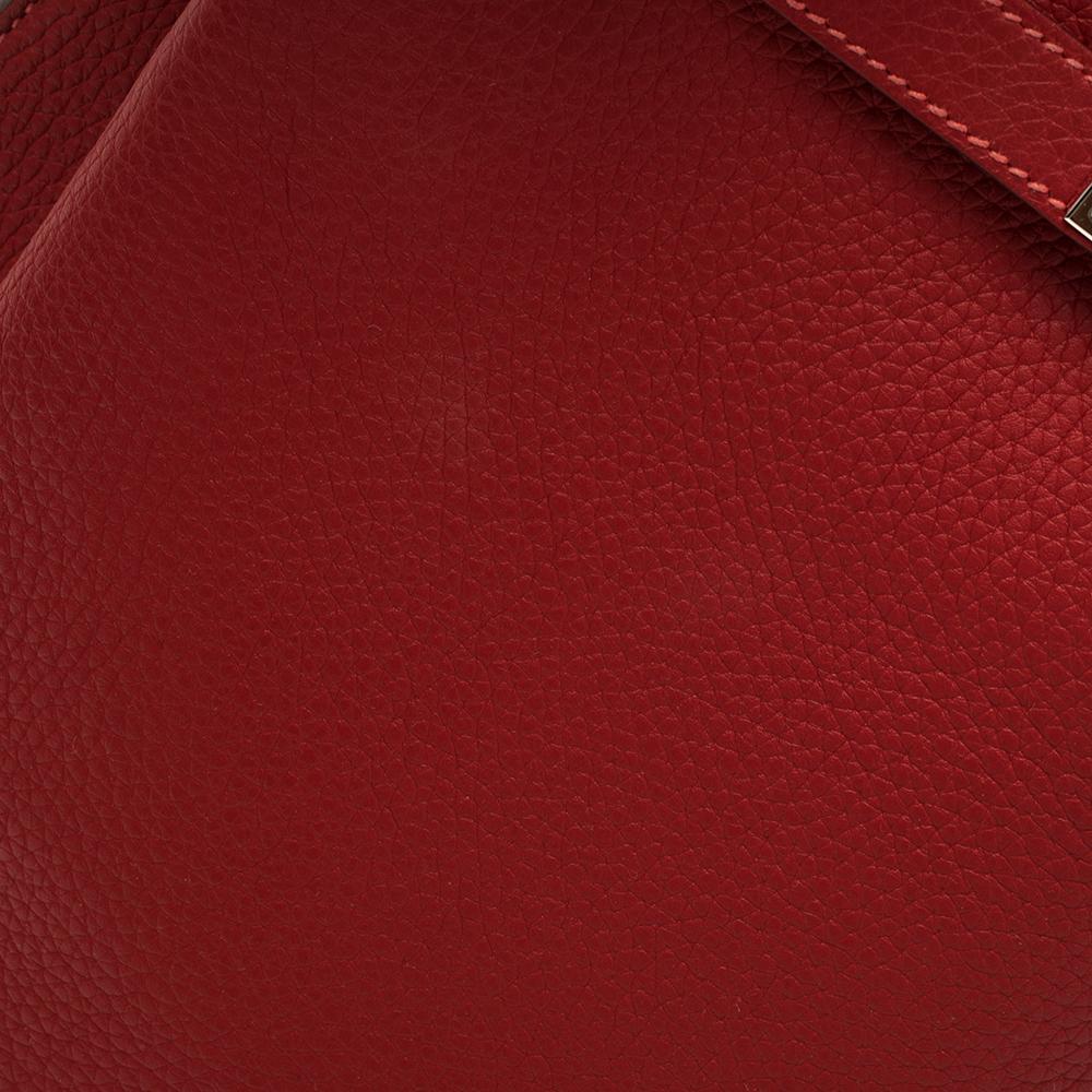 Women's Hermes Rouge Casaque/Rose Jaipur Togo Leather Palladium Hardware So Kelly 26 Bag