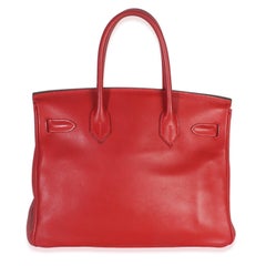 Hermès Rouge Casaque Swift Birkin 30 PHW