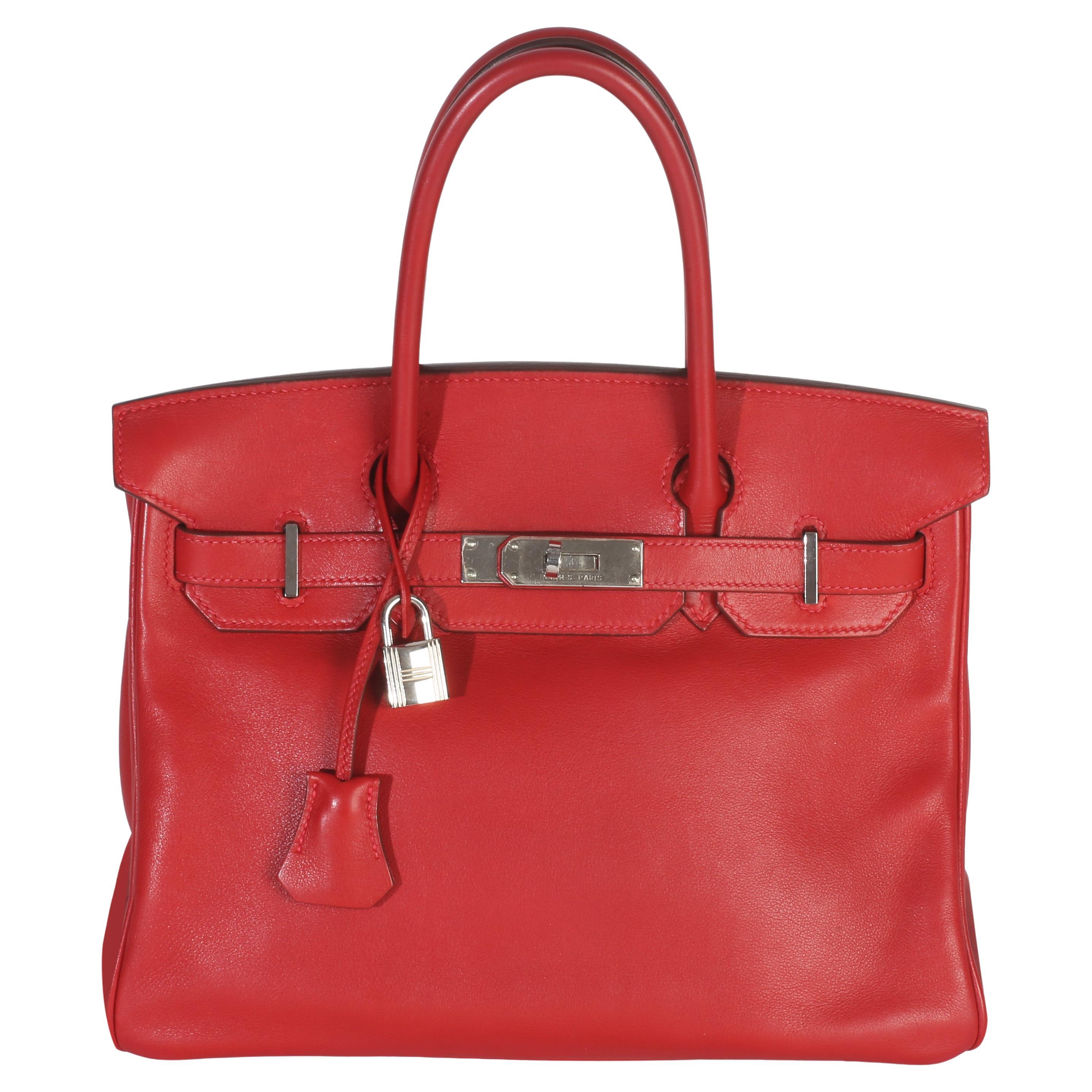 Hermès Rouge Casaque Swift Birkin 30 PHW